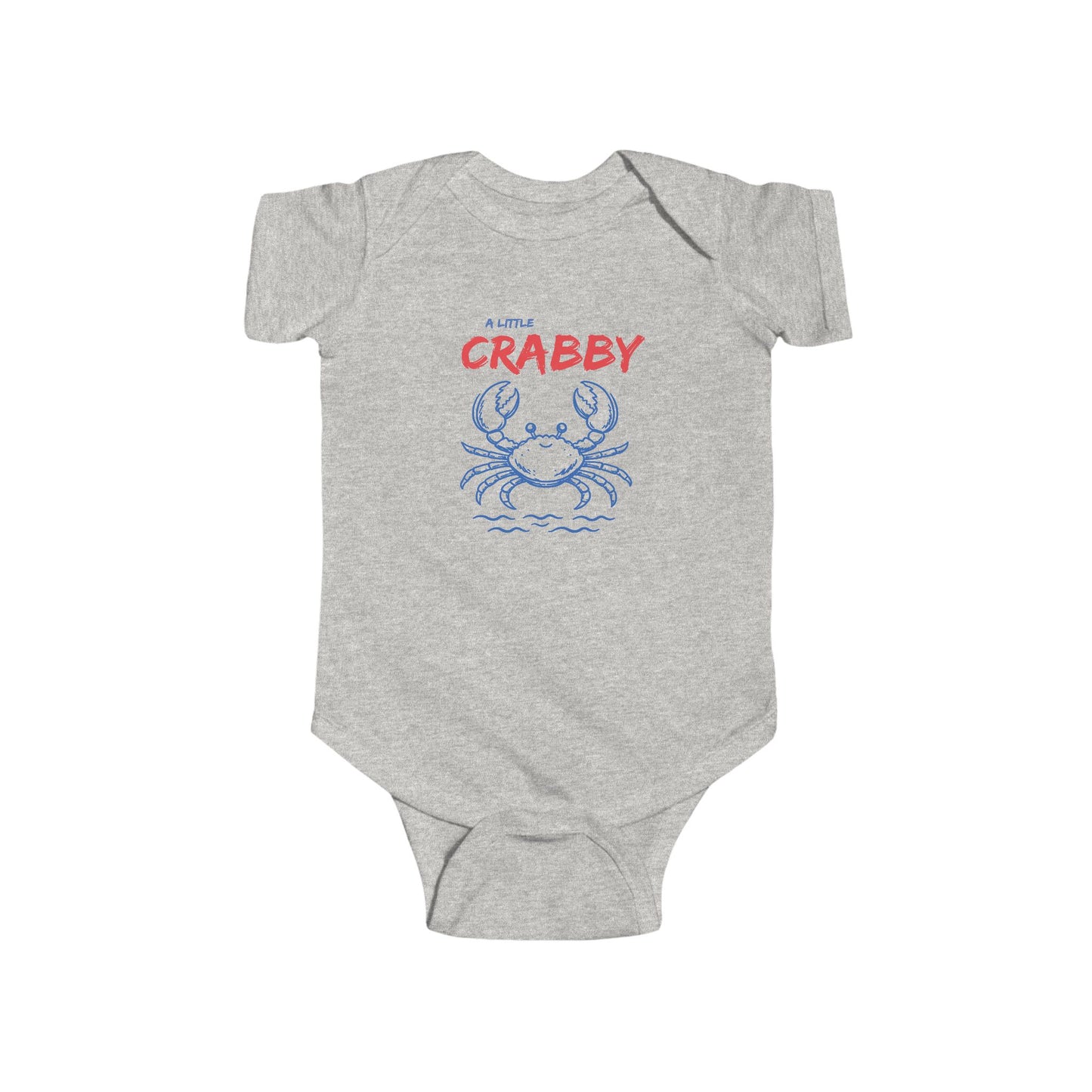 "A Little Crabby" Cute Crab Baby One-Piece