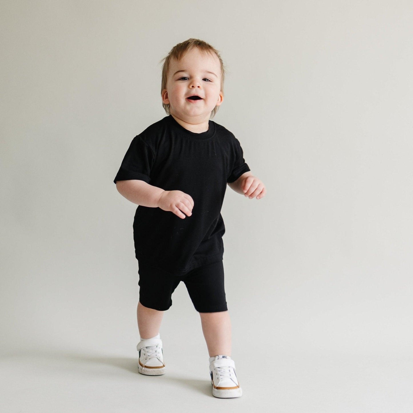 Bamboo Tee & Bike Shorts For Baby and Toddler- sold as separates