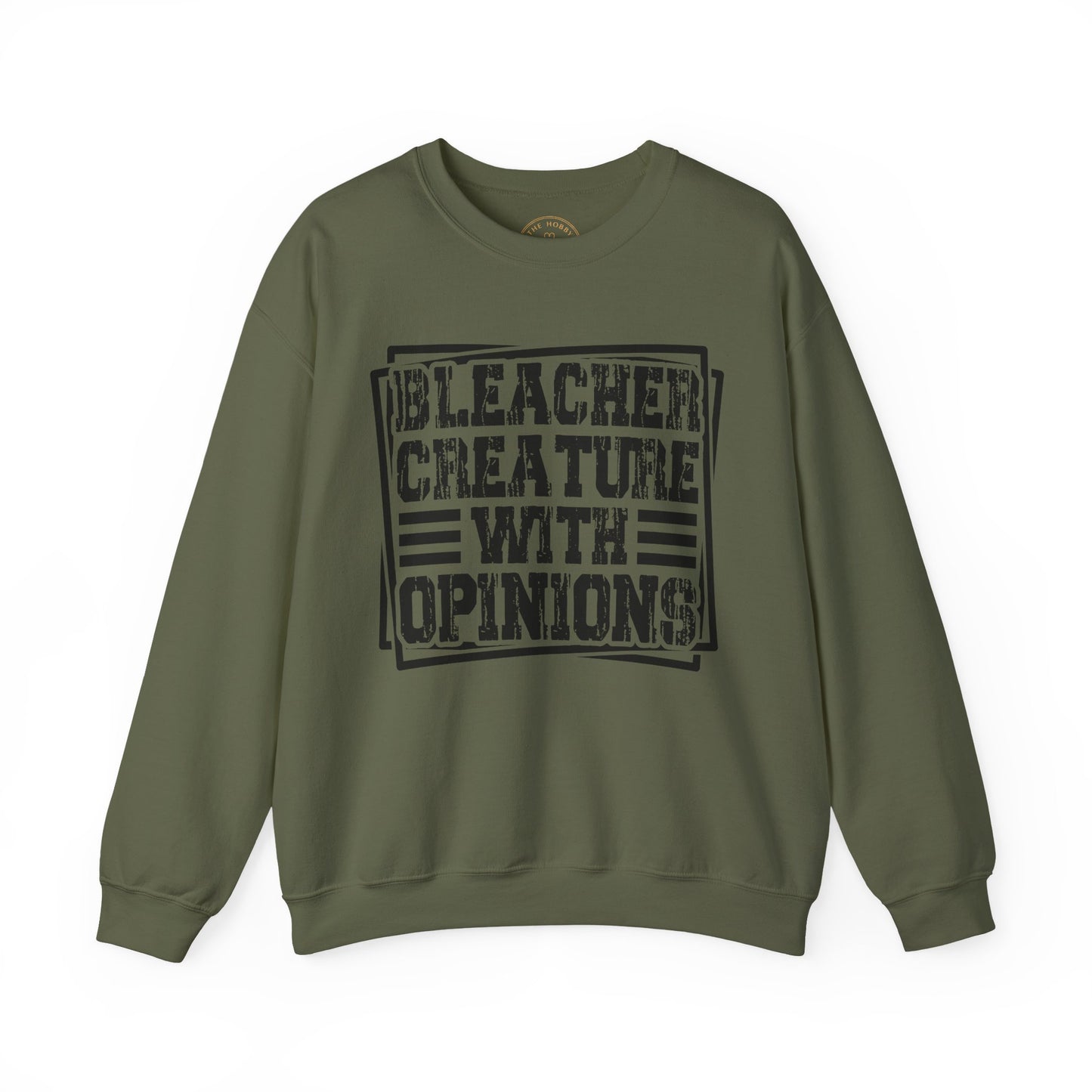 "Bleacher Creature With Opinions" Vintage-Style Crewneck