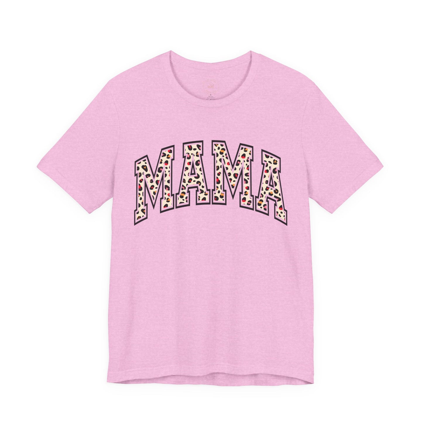 Women's Casual 'MAMA' Leopard Print Graphic Tee