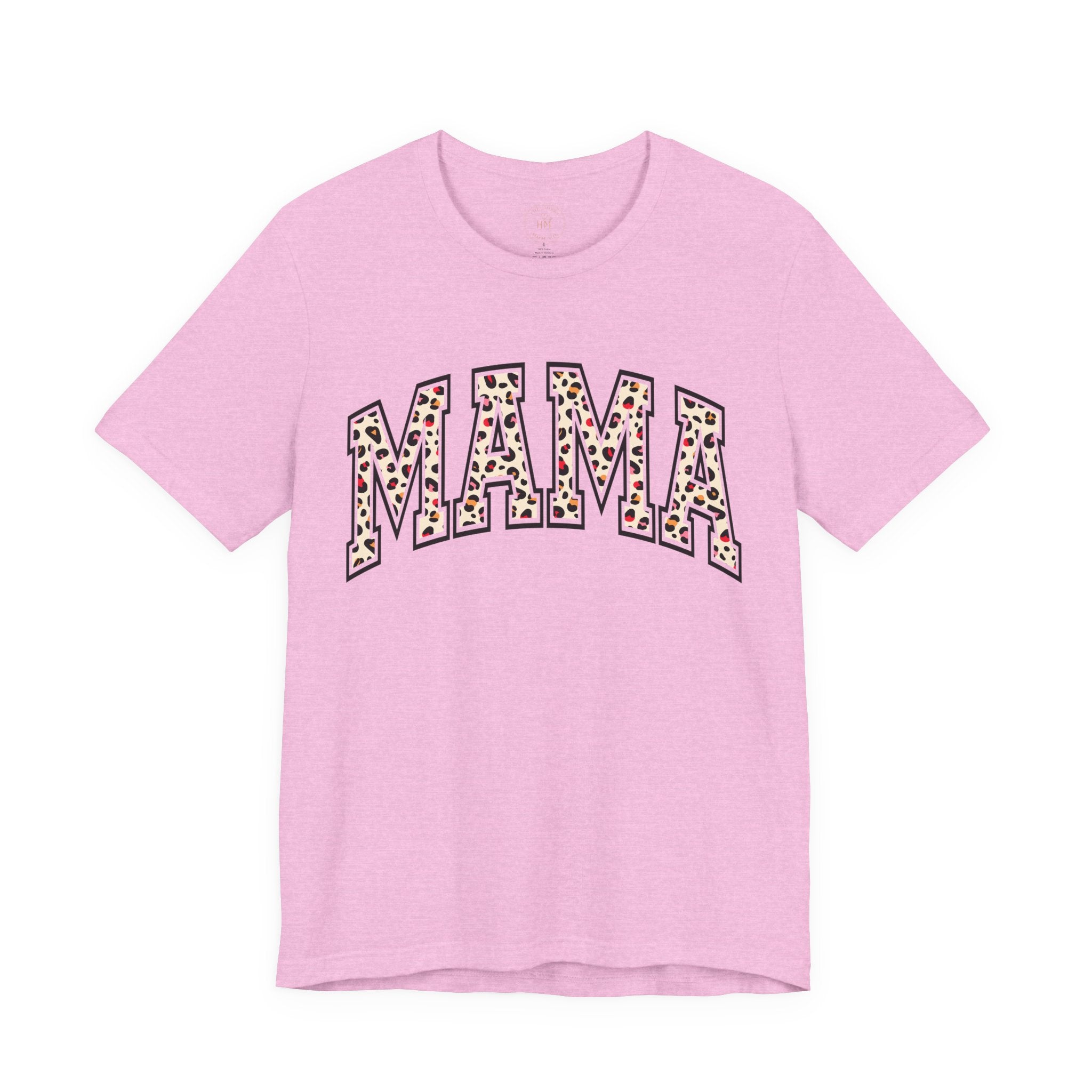 Women's Casual 'MAMA' Leopard Print Graphic Tee