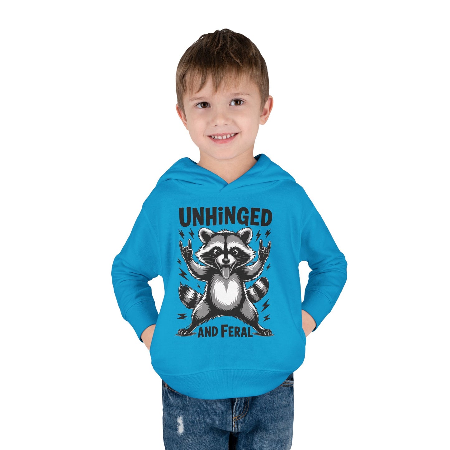 "Unhinged and Feral" Toddler Hoodie