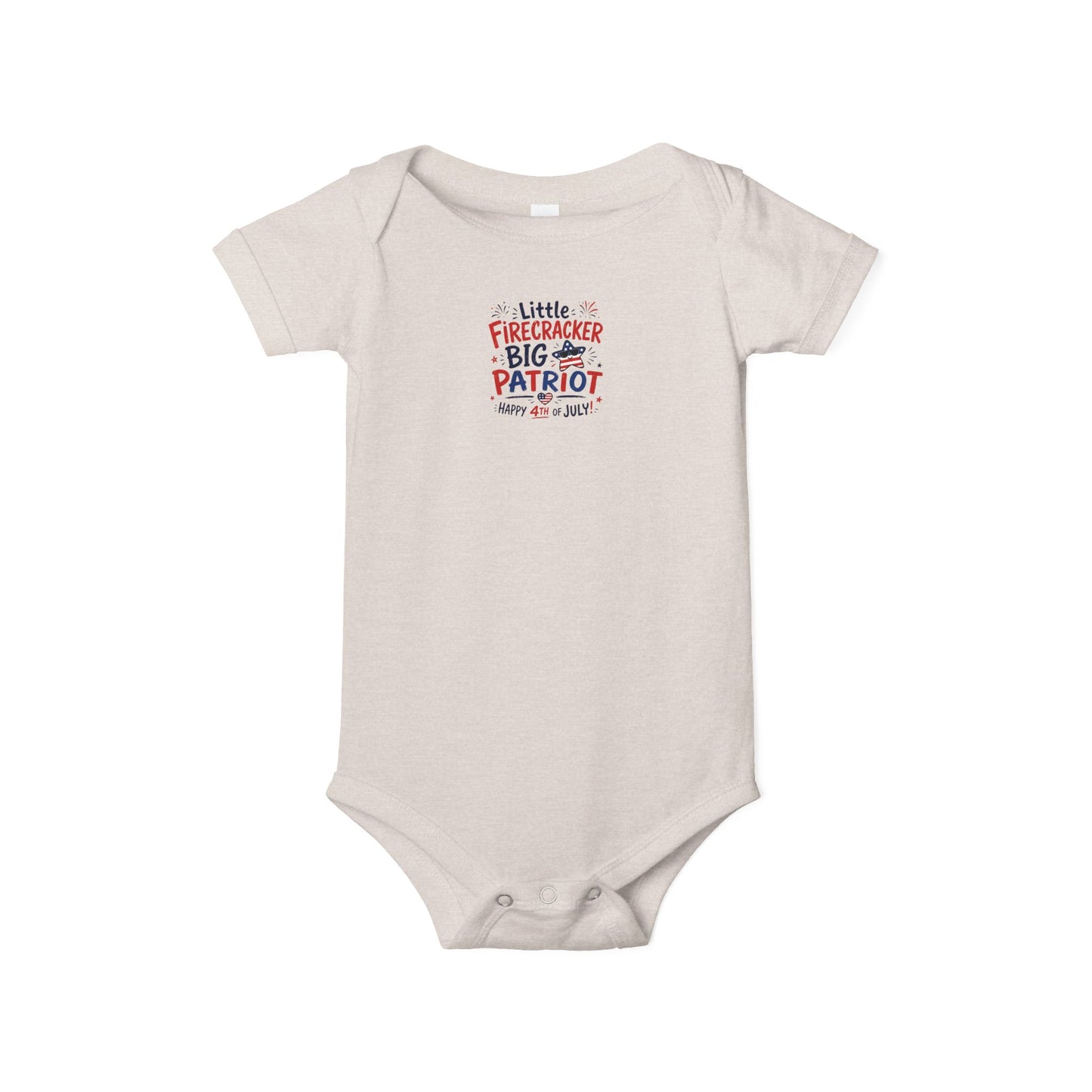 Little Firecracker 4th of July Baby Onesie