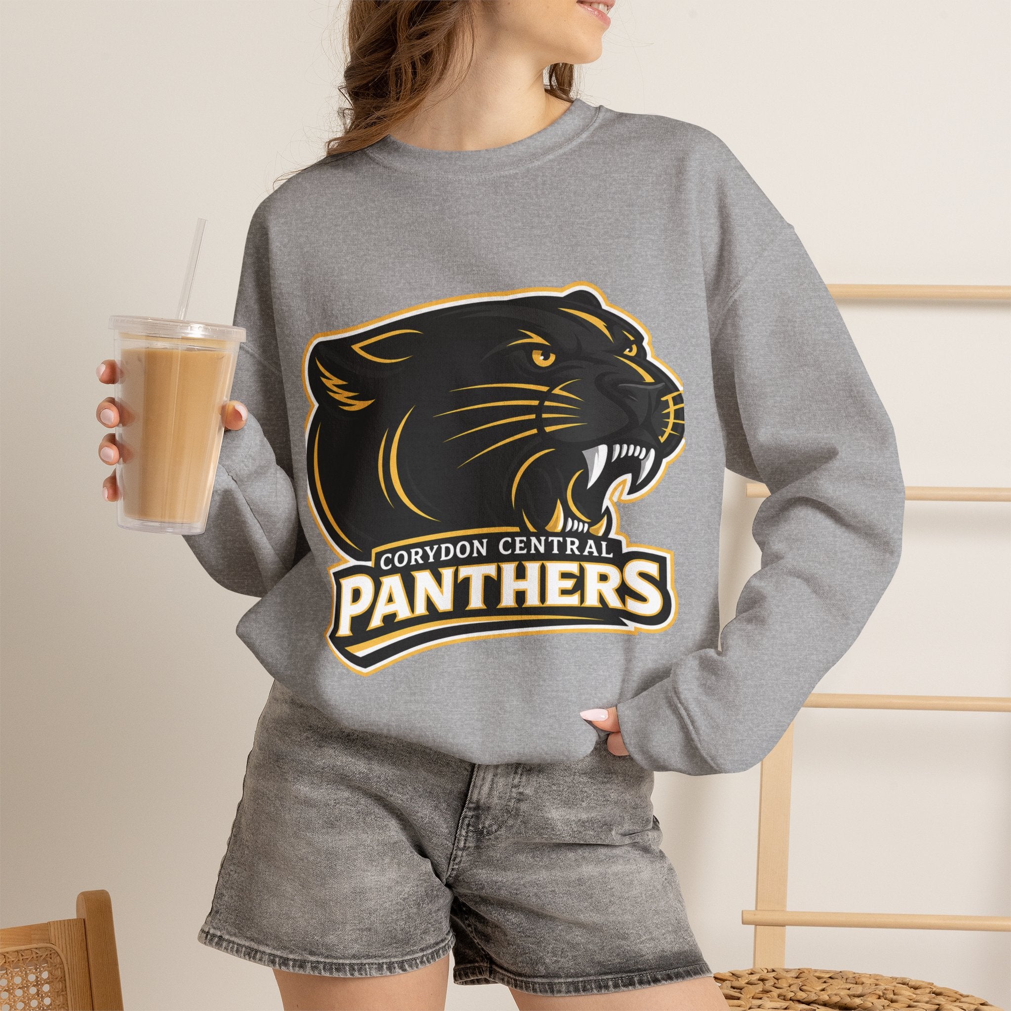 Panthers School Spirit Crewneck Sweatshirt