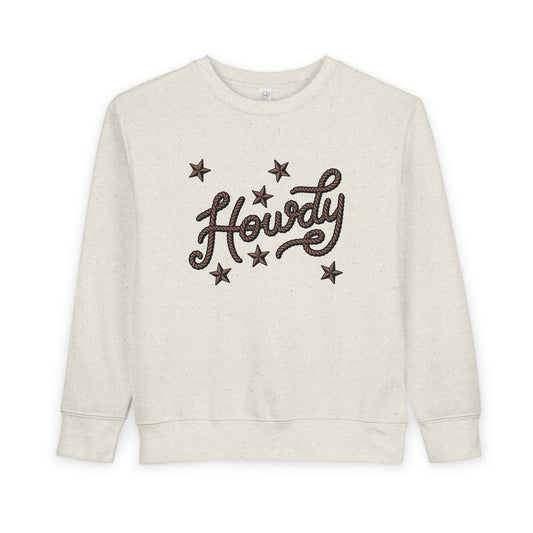"Howdy" Stars Graphic Pullover for Kids