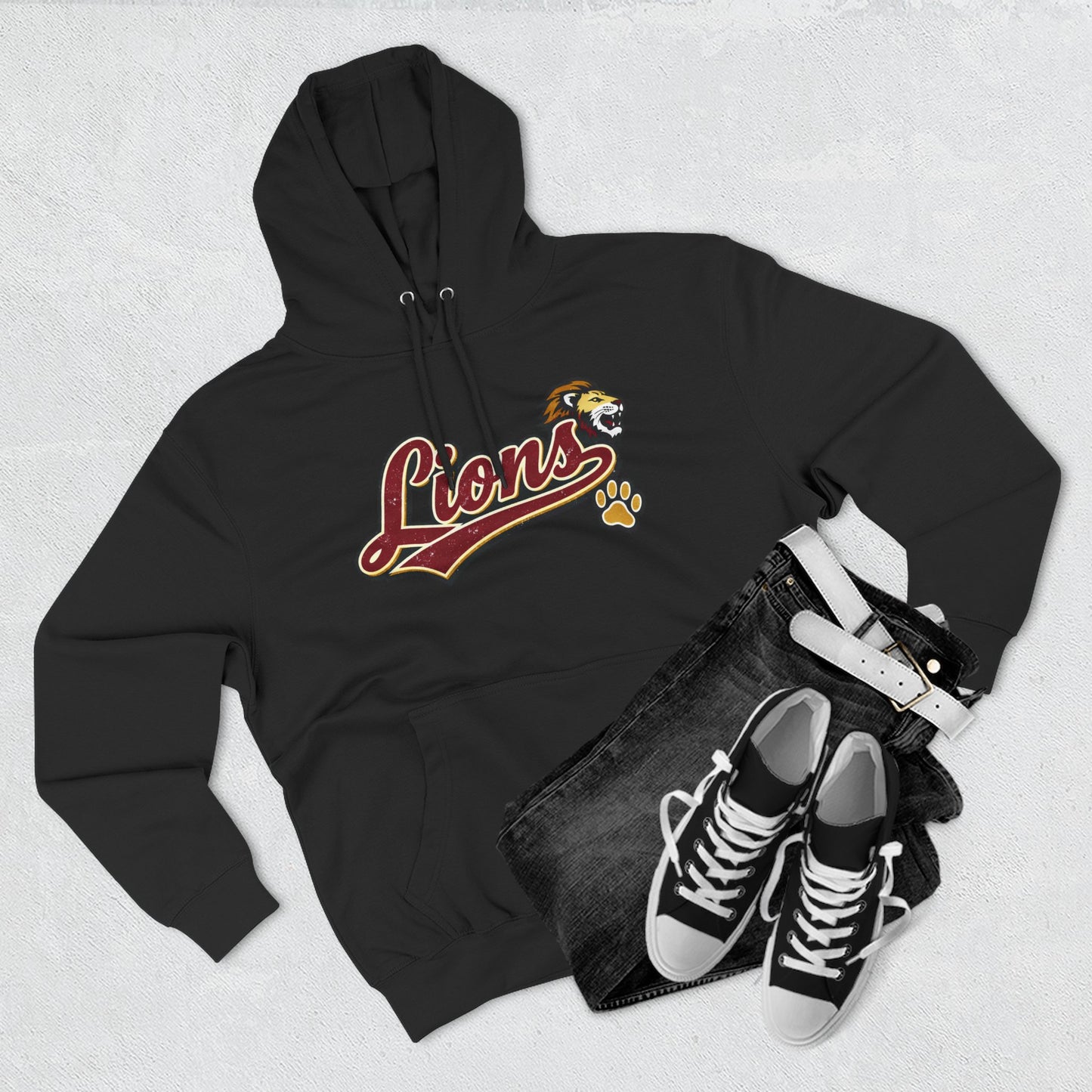Lions Script Hoodie Unisex