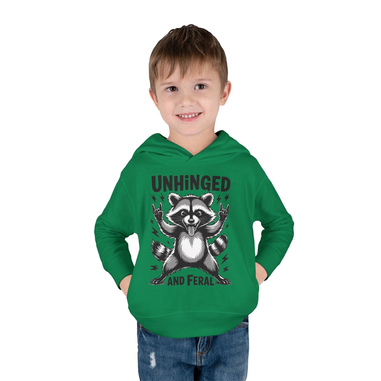 "Unhinged and Feral" Toddler Hoodie
