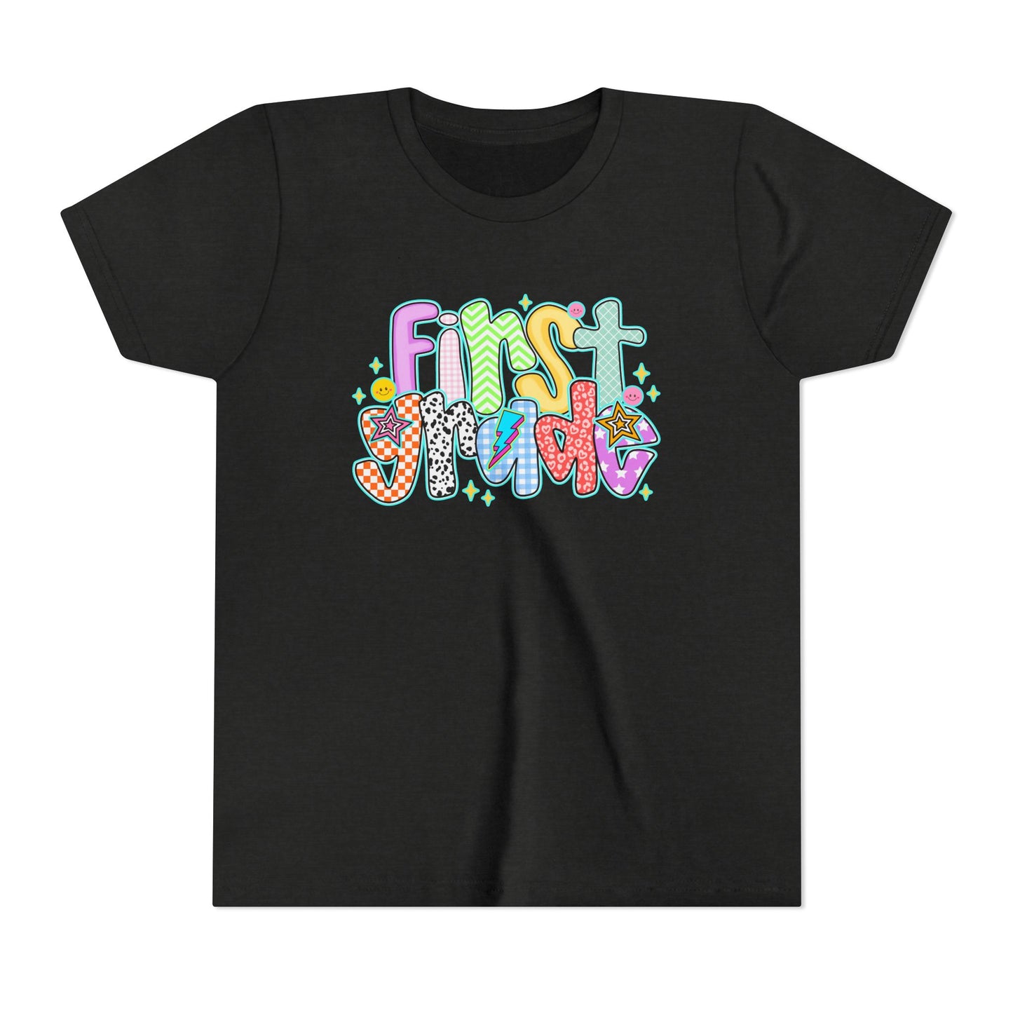 1st grade back to school doodle Youth Graphic Tee