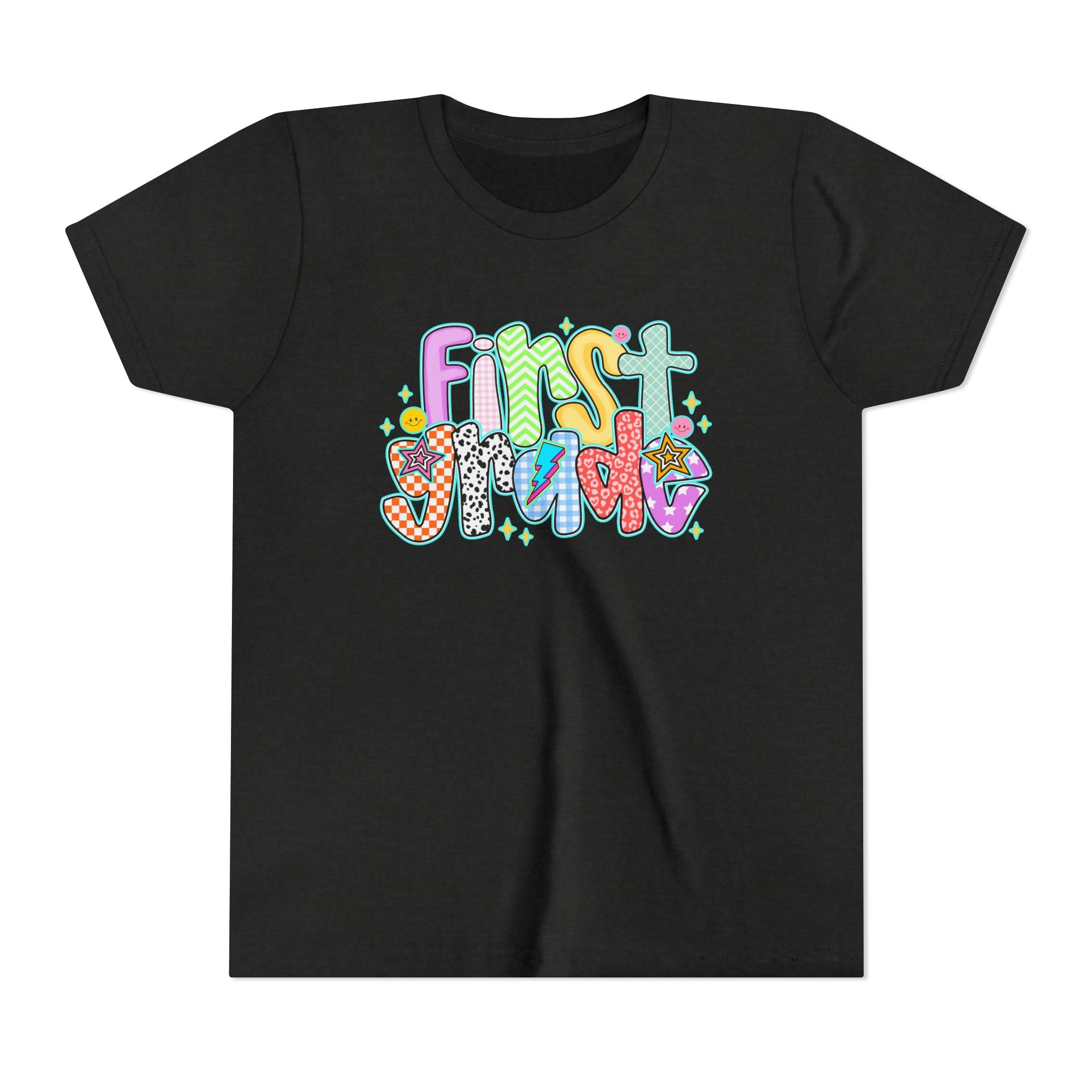 1st grade back to school doodle Youth Graphic Tee