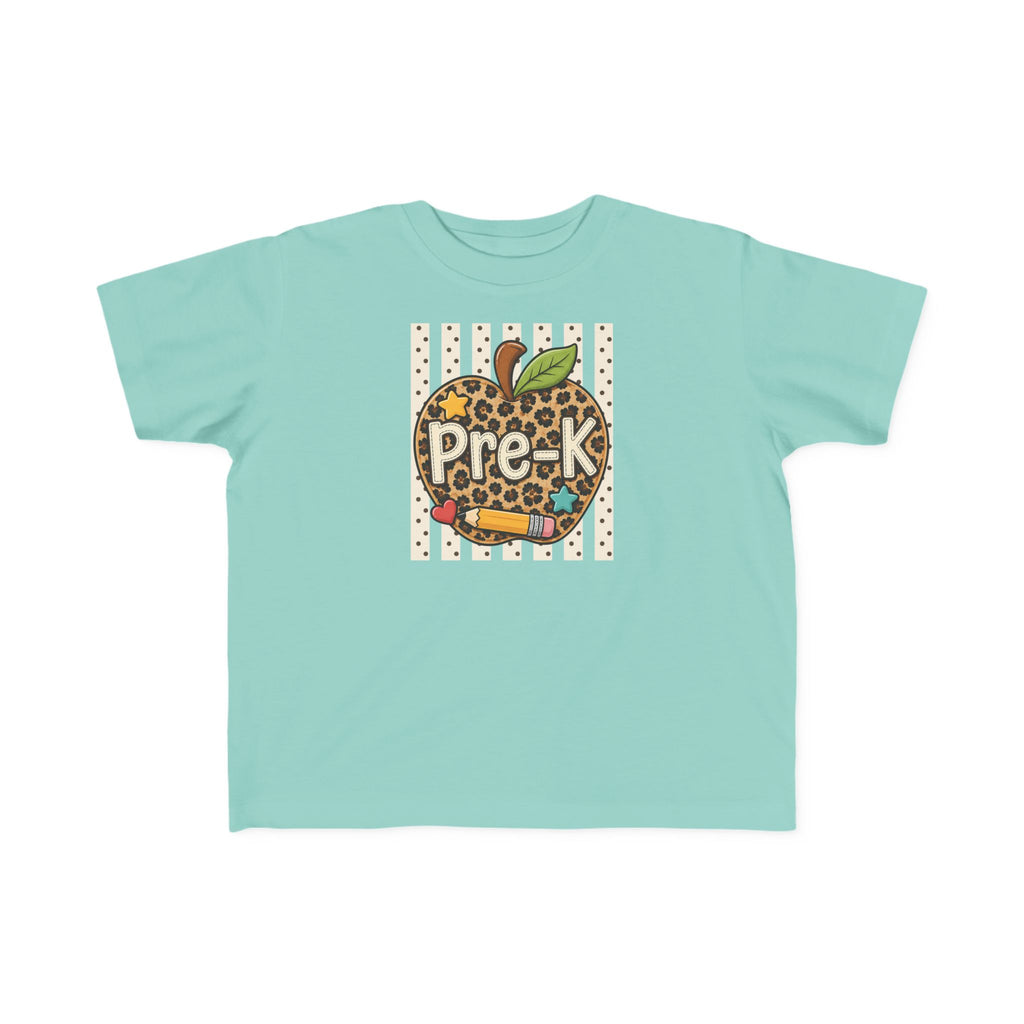 Pre-K Leopard Apple Toddler Tee