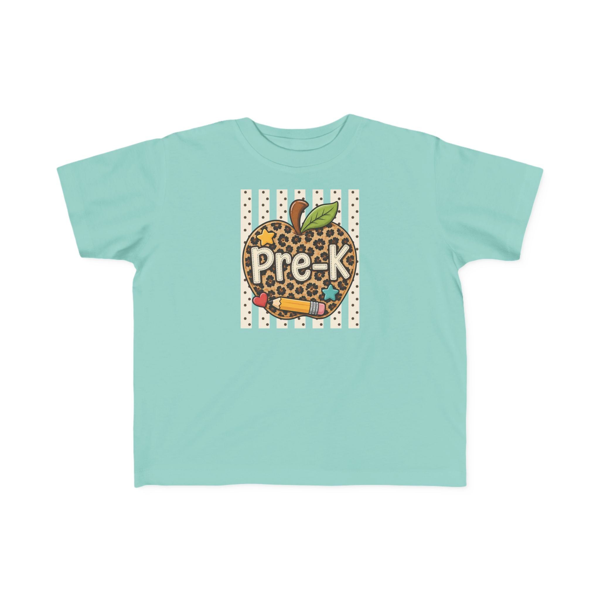 Pre-K Leopard Apple Toddler Tee