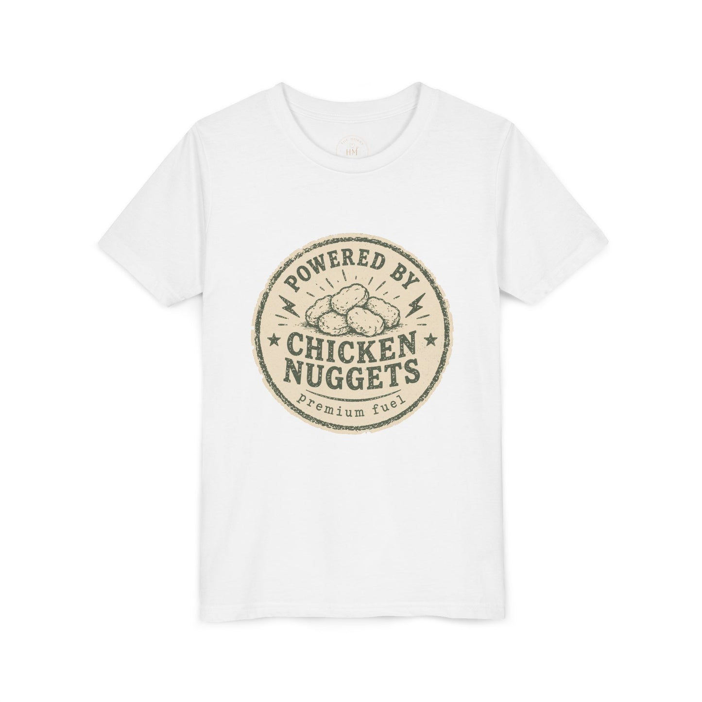 Powered by Chicken Nuggets Youth Graphic T-Shirt