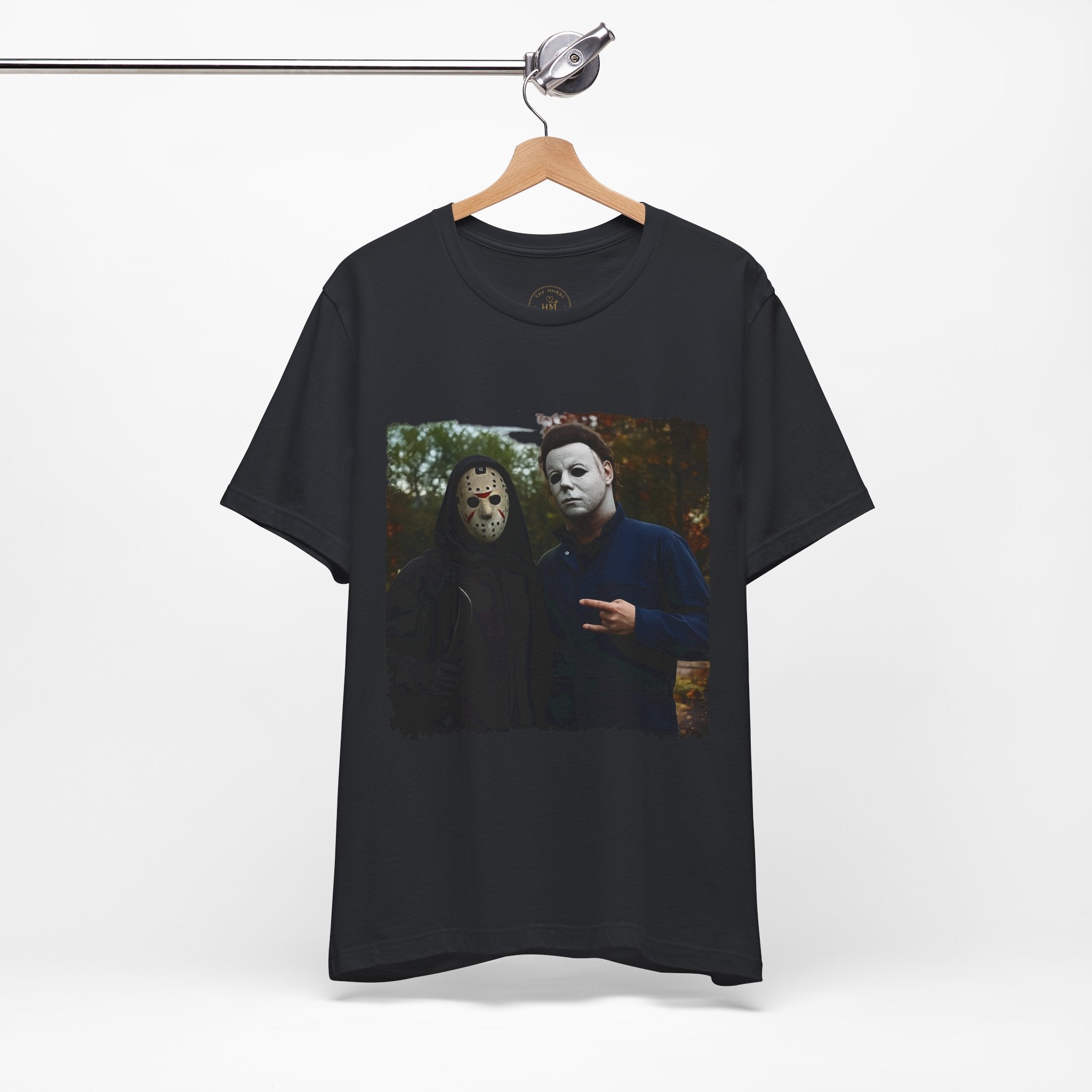 Horror Mask Duo Halloween Graphic Tee