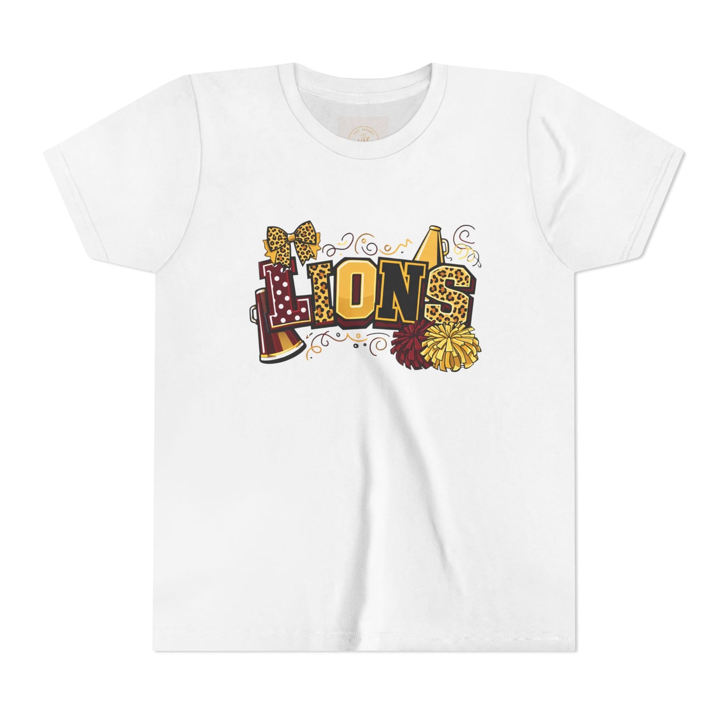 School Spirit Lions Cheer Graphic- Youth