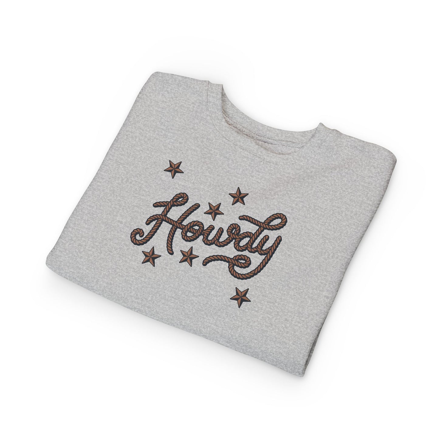 "Howdy" Stars Graphic Pullover for Kids