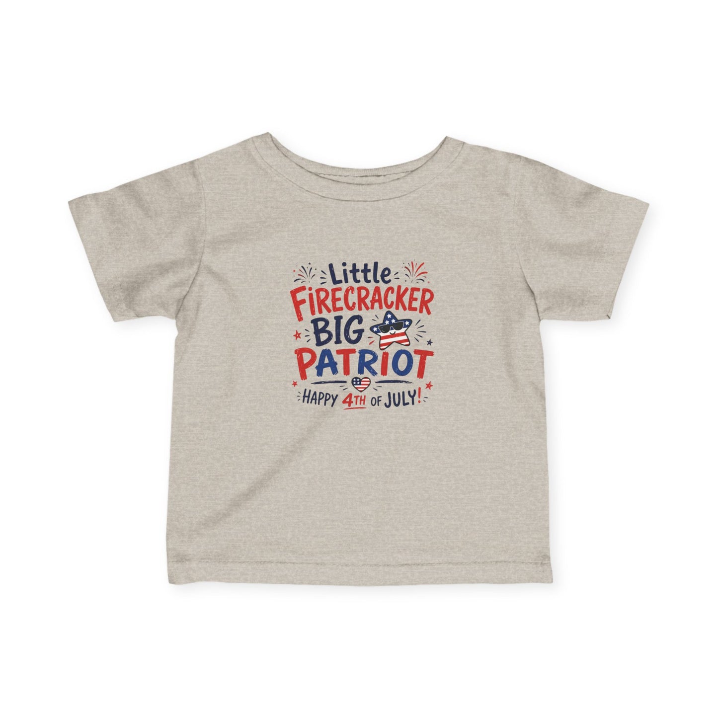 Little Firecracker 4th of July Baby T-Shirt