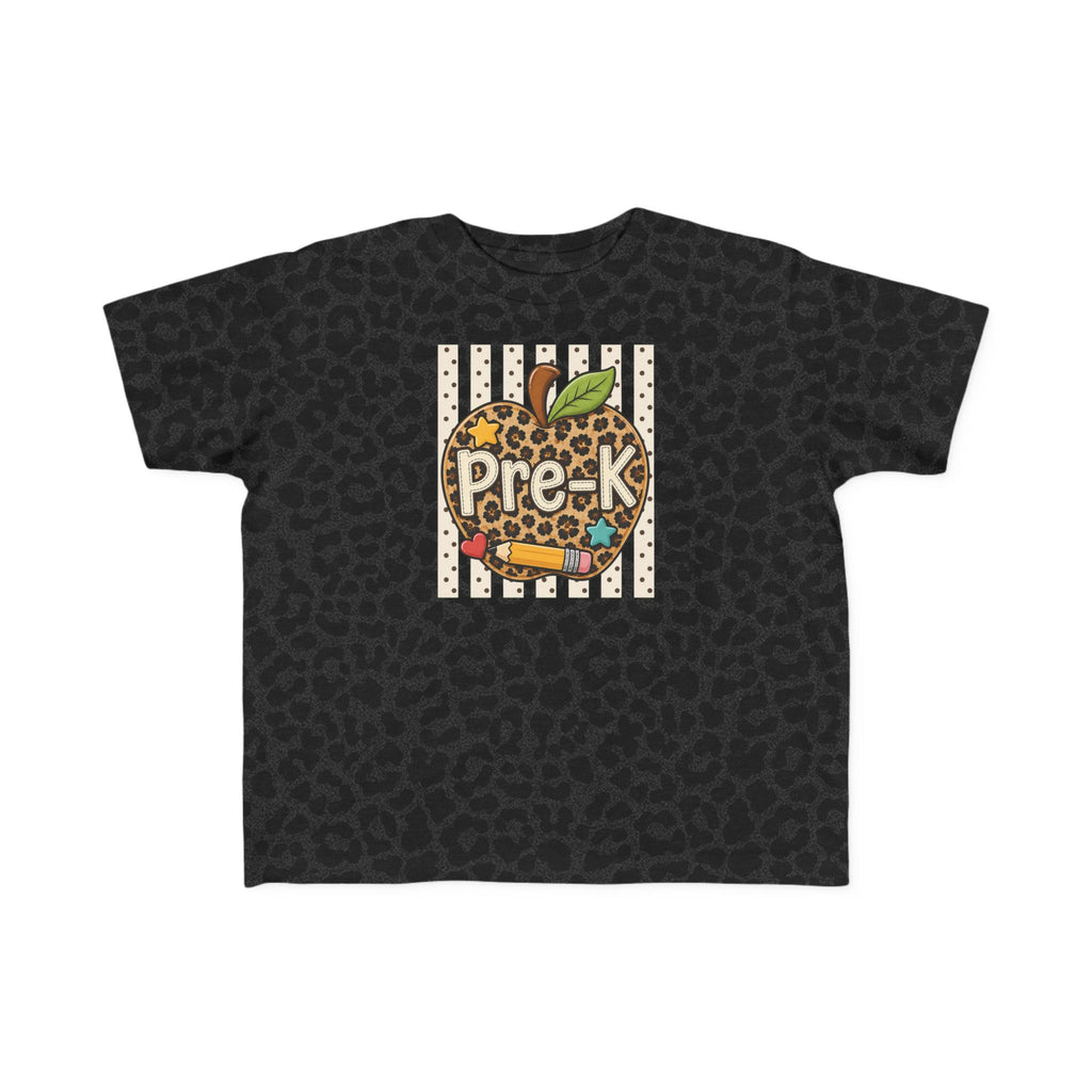 Pre-K Leopard Apple Toddler Tee
