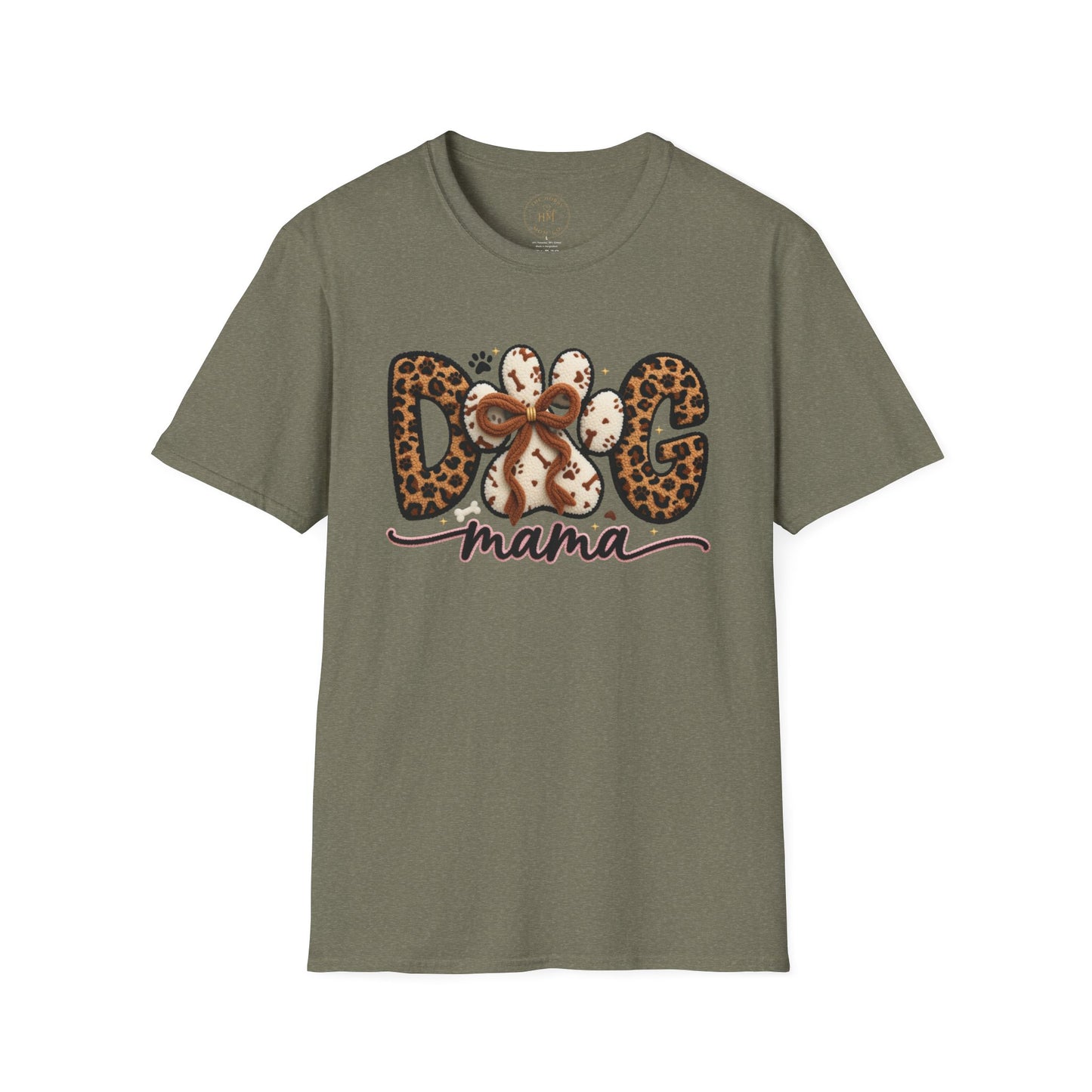 Dog Mama Leopard Paw T-Shirt