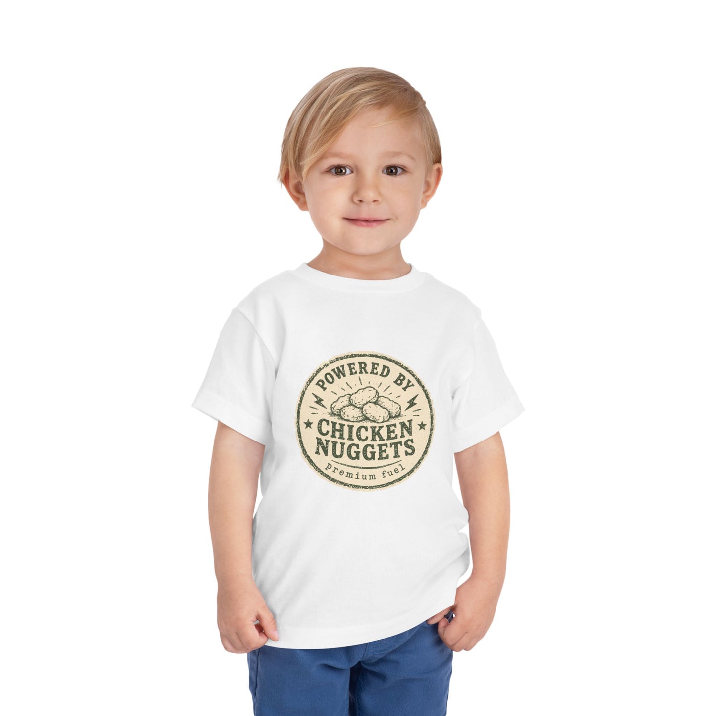 Toddler Tee — Powered by Chicken Nuggets