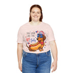 You Look Like the 4th of July' Patriotic Hot Dog graphic Tee