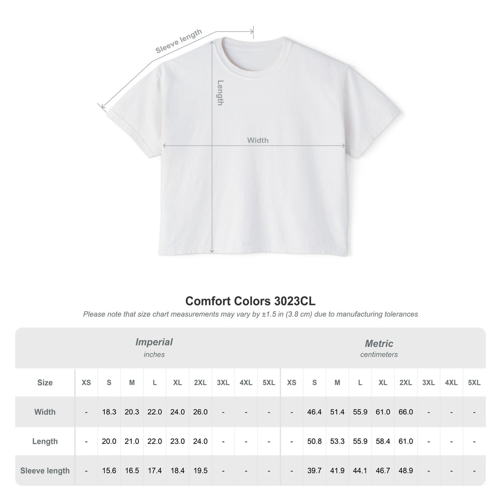 Snack Dealer Womens Boxy Crop Tee