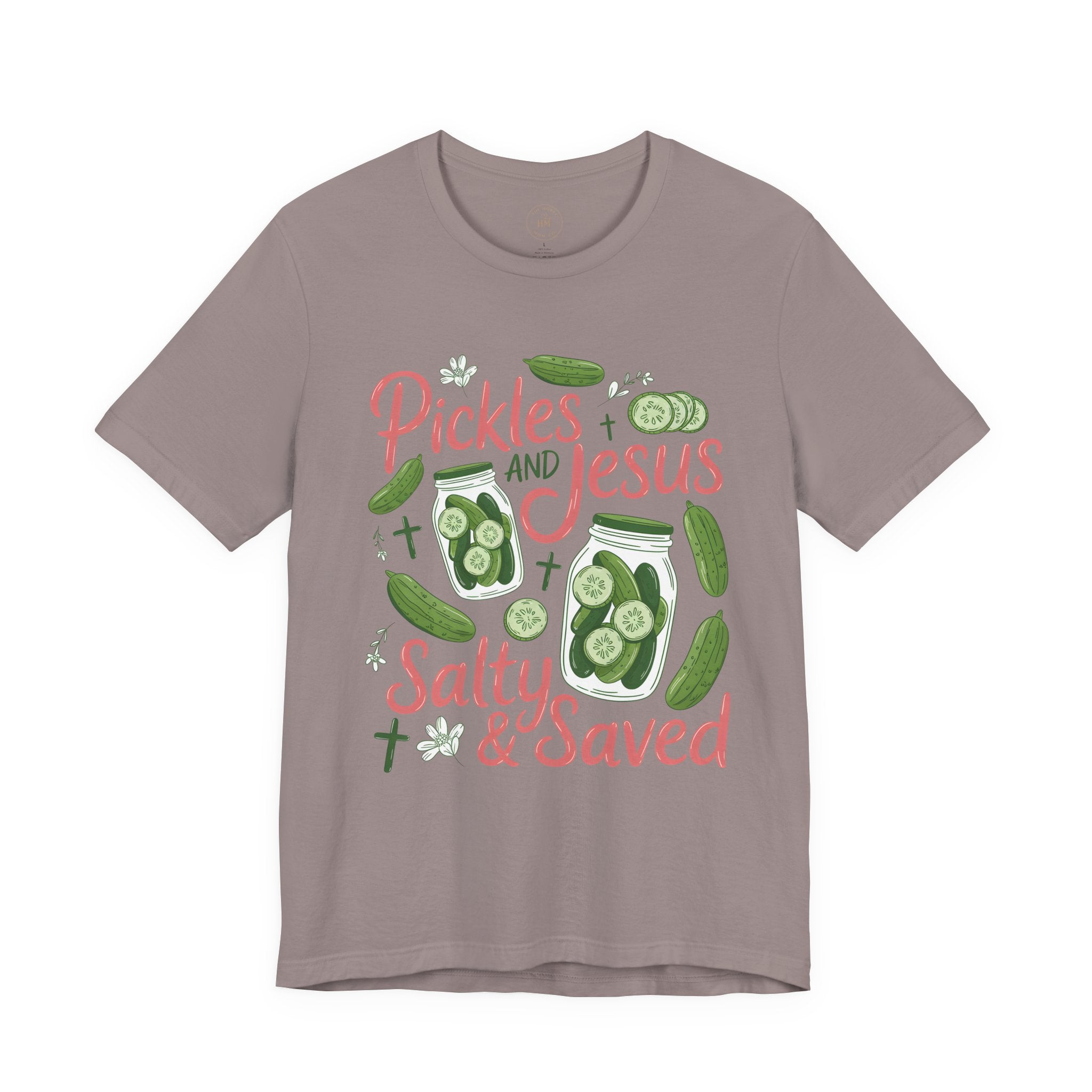 Pickles and Jesus Salty & Saved T-Shirt