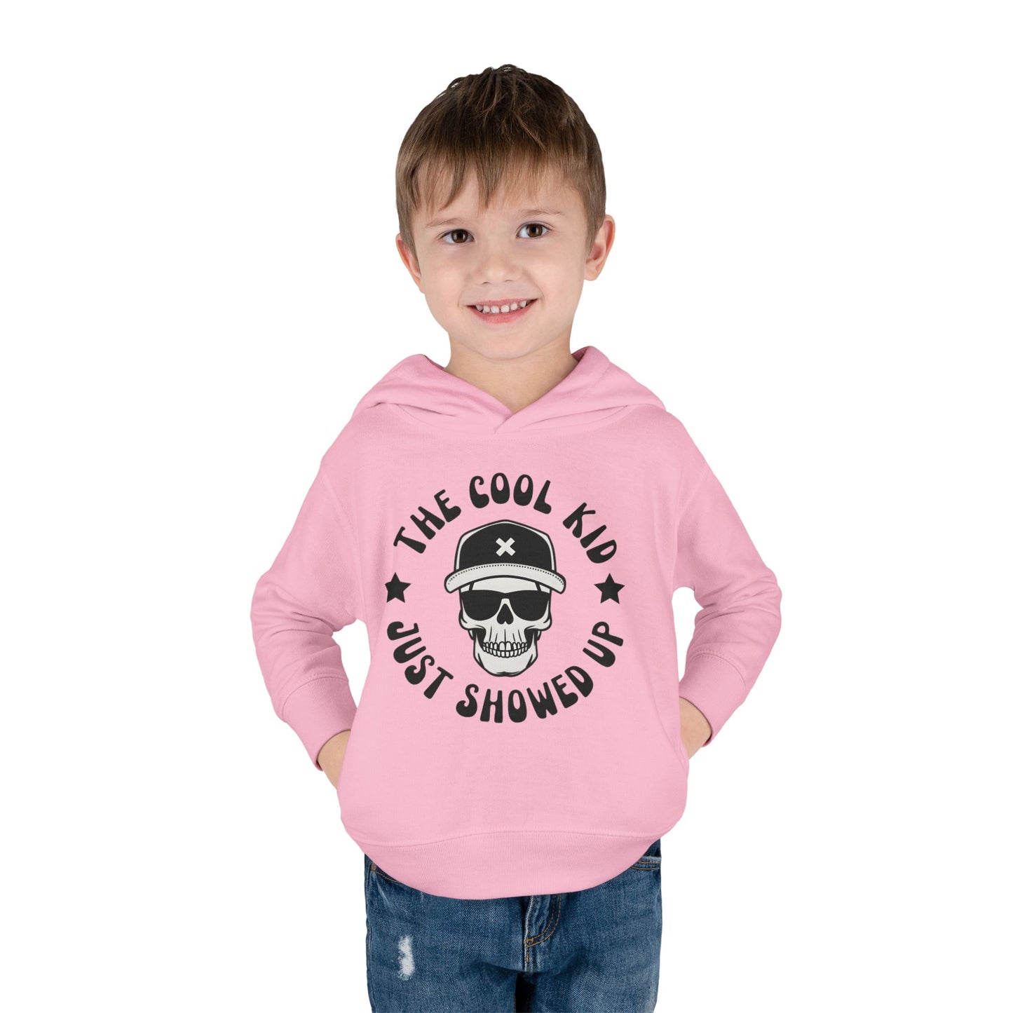"The Cool Kid Just Showed Up" Toddler Hoodie