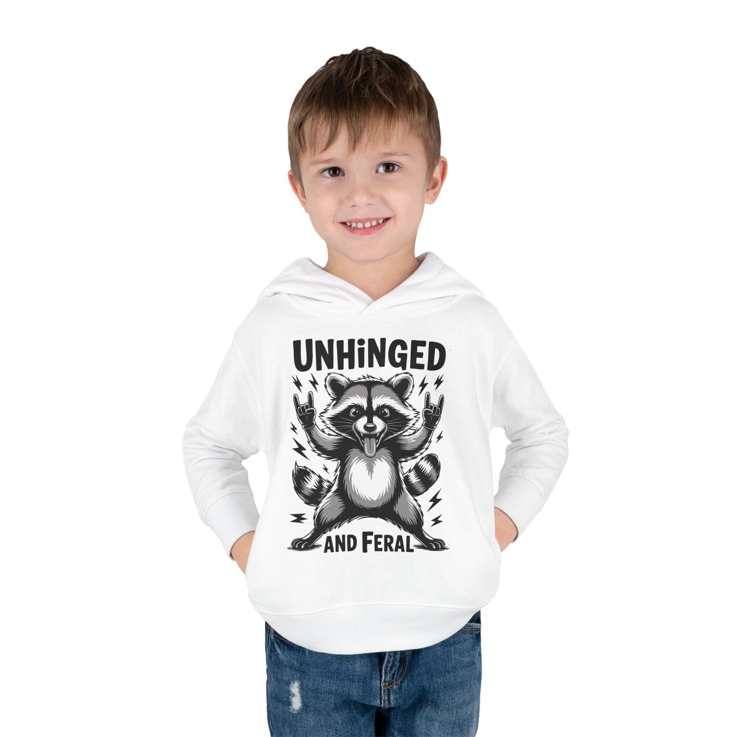 "Unhinged and Feral" Toddler Hoodie