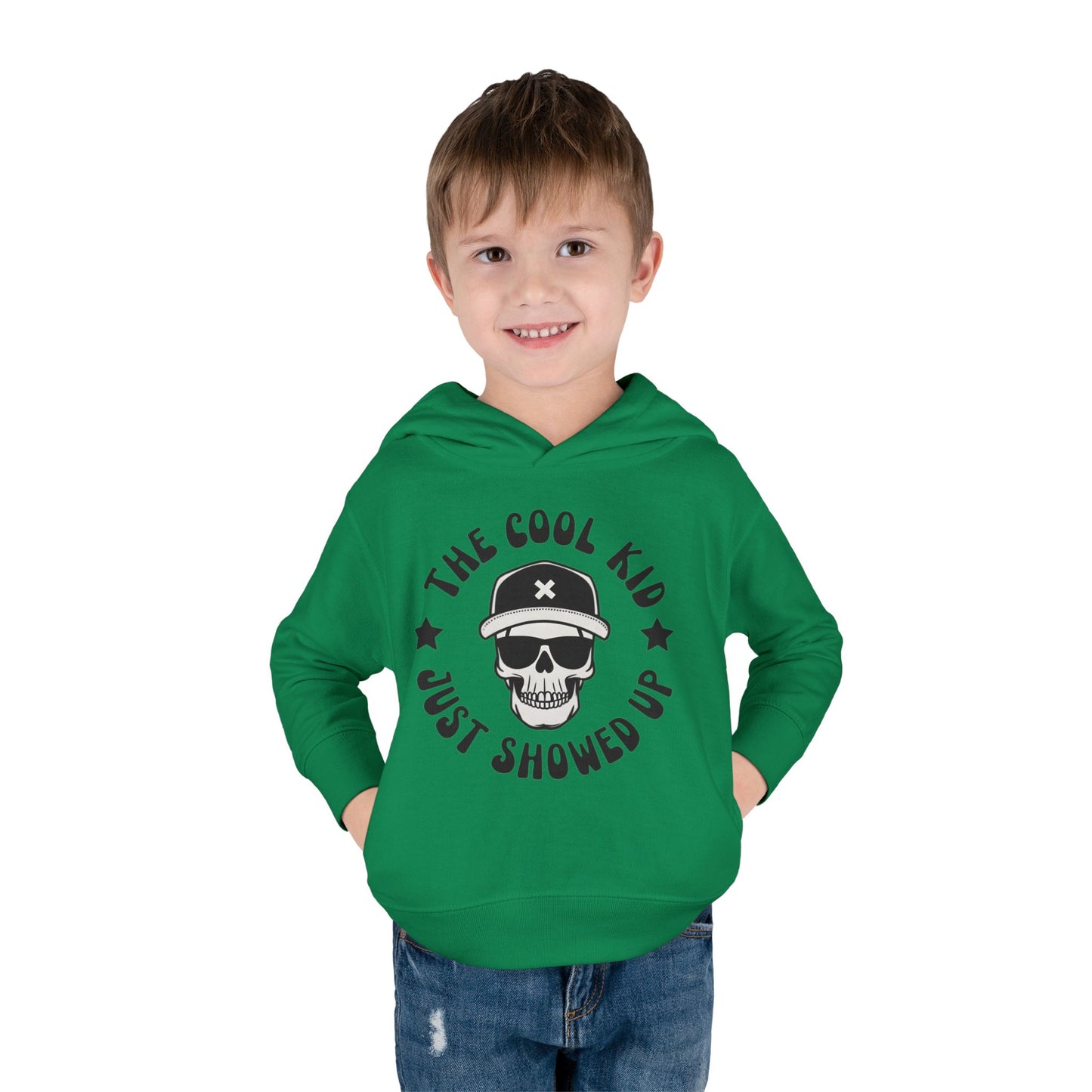 "The Cool Kid Just Showed Up" Toddler Hoodie