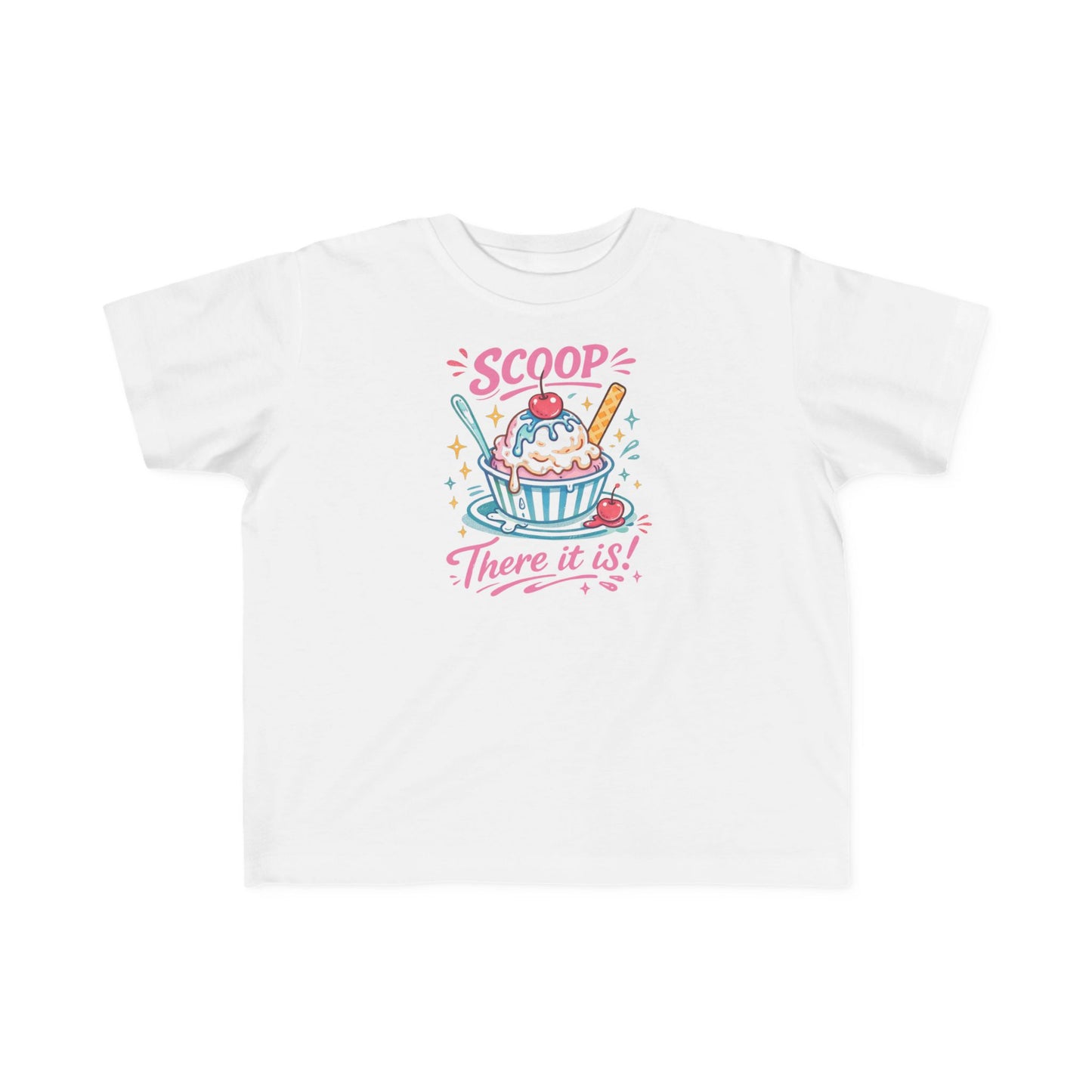 "Scoop There It Is" Ice Cream Toddler Tee