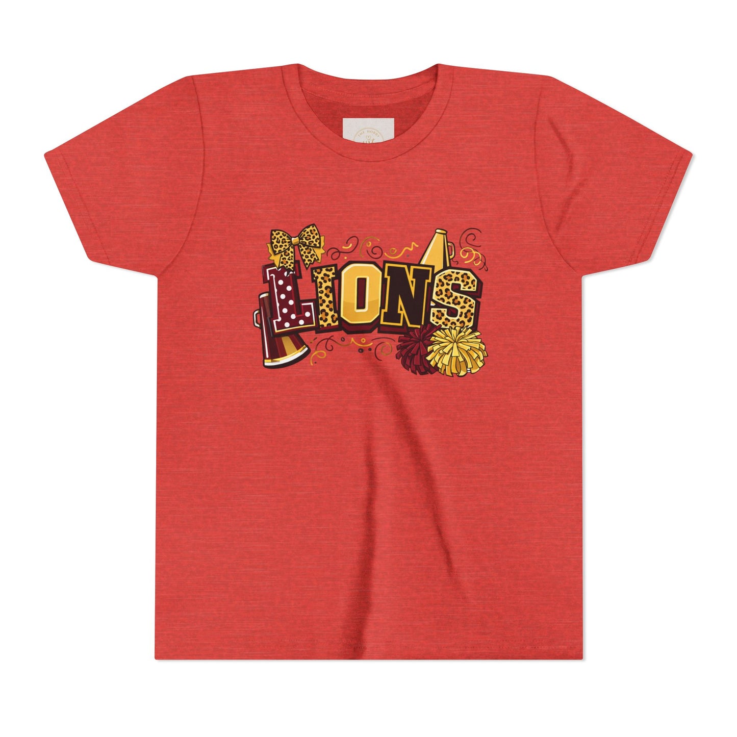 School Spirit Lions Cheer Graphic- Youth