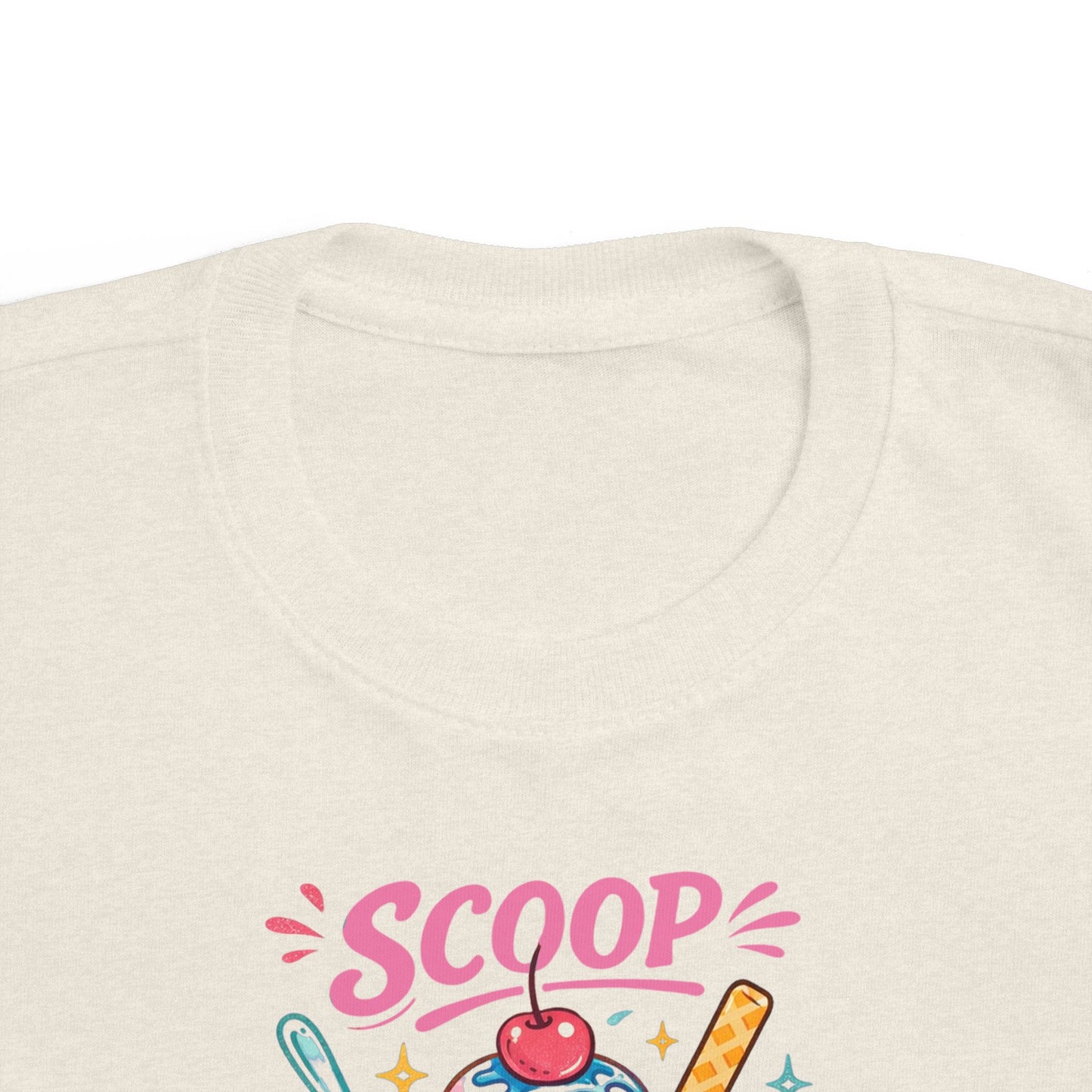 "Scoop There It Is" Ice Cream Toddler Tee