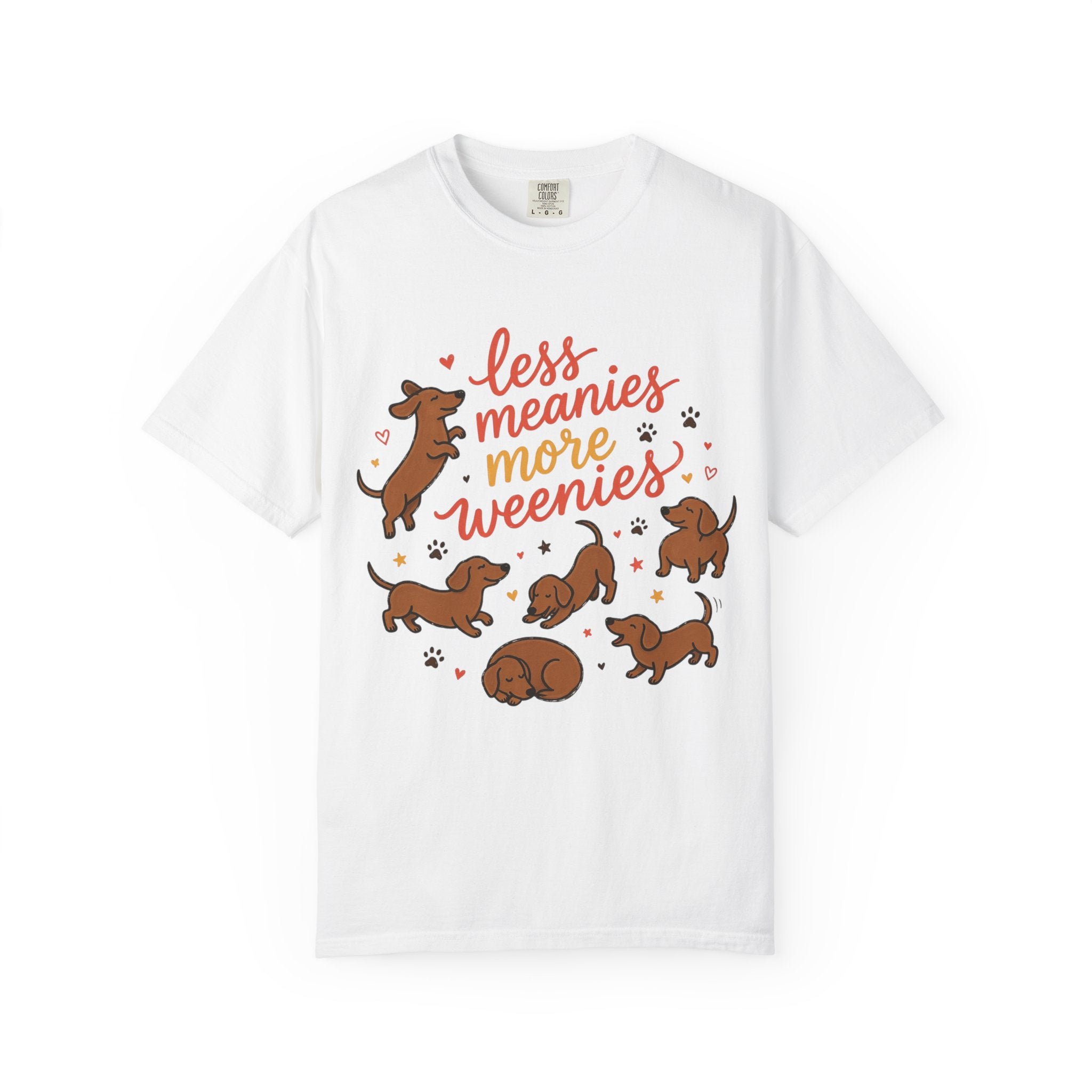 Less Meanies More Weenies Dachshund Graphic T-Shirt