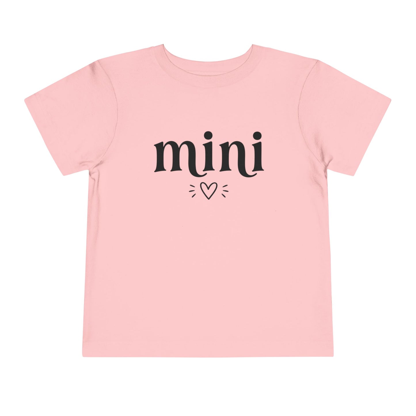 Toddler Tee — "mini" Heart Graphic