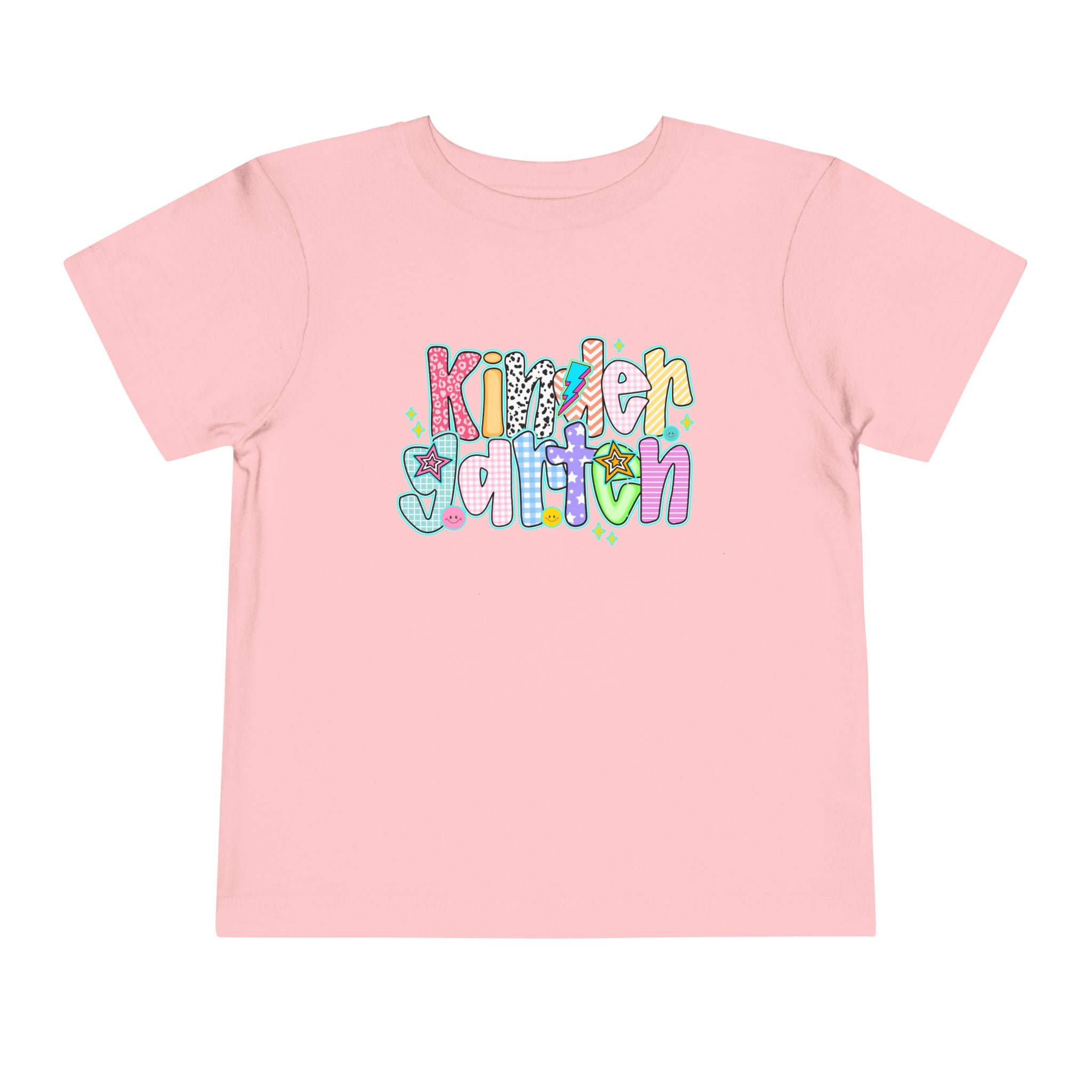 Kindergarten Back To School Doodle Script - Toddler Graphic T-shirt