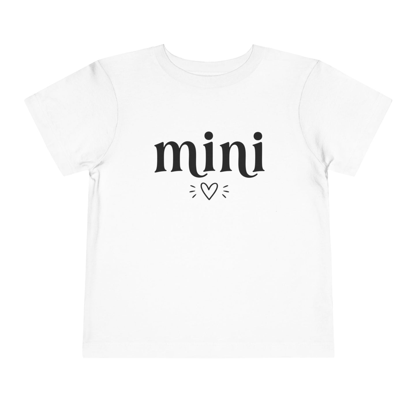 Toddler Tee — "mini" Heart Graphic
