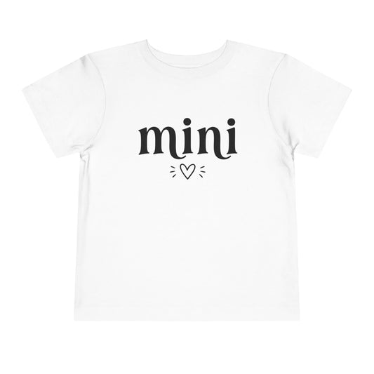 Toddler Tee — "mini" Heart Graphic