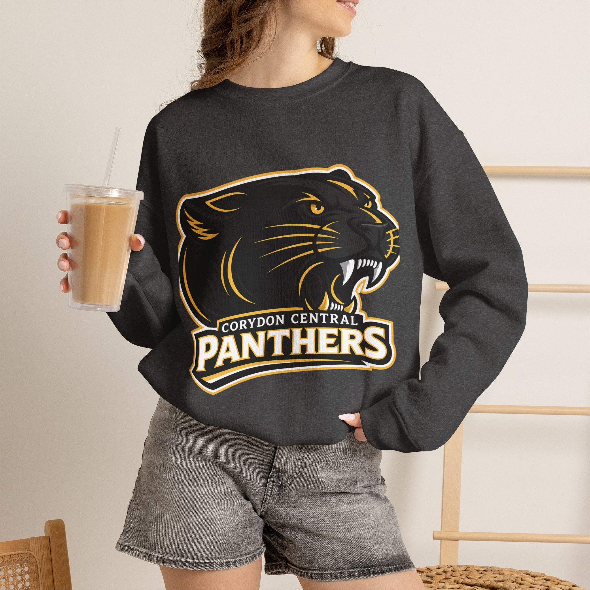 Panthers School Spirit Crewneck Sweatshirt