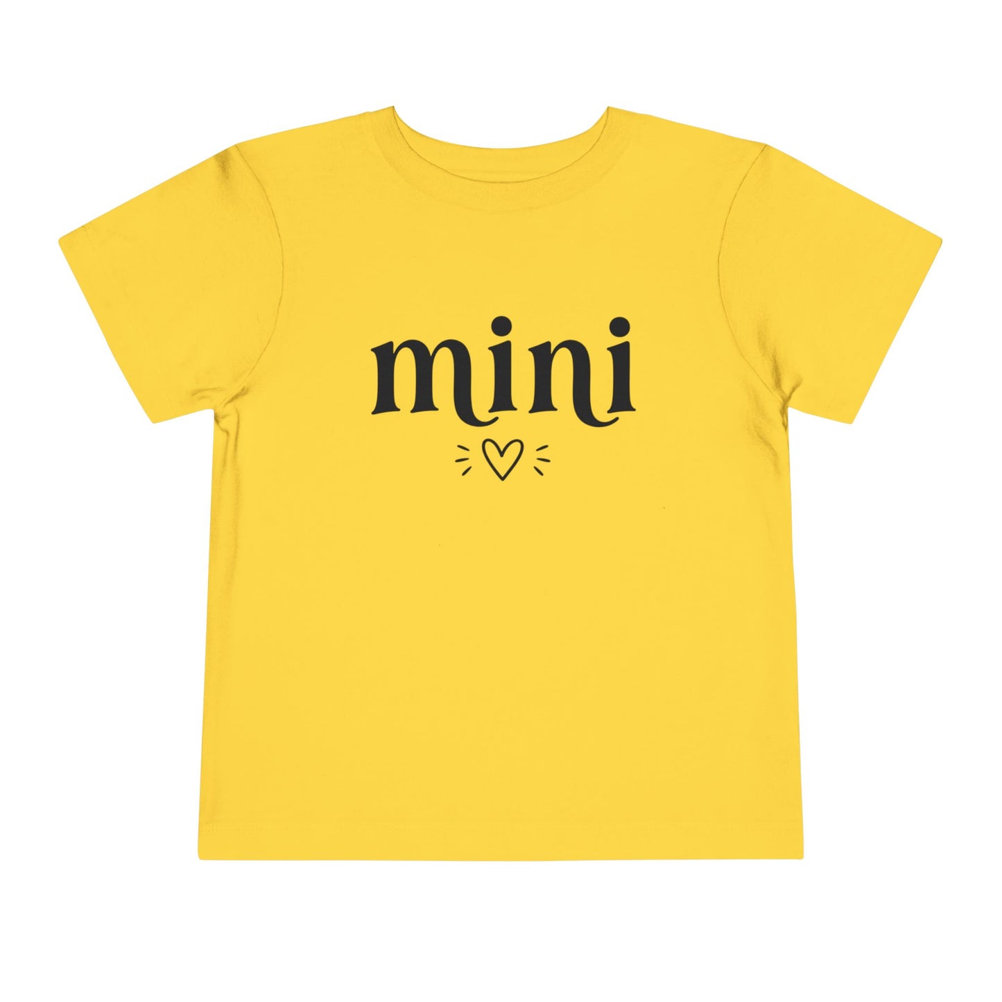 Toddler Tee — "mini" Heart Graphic