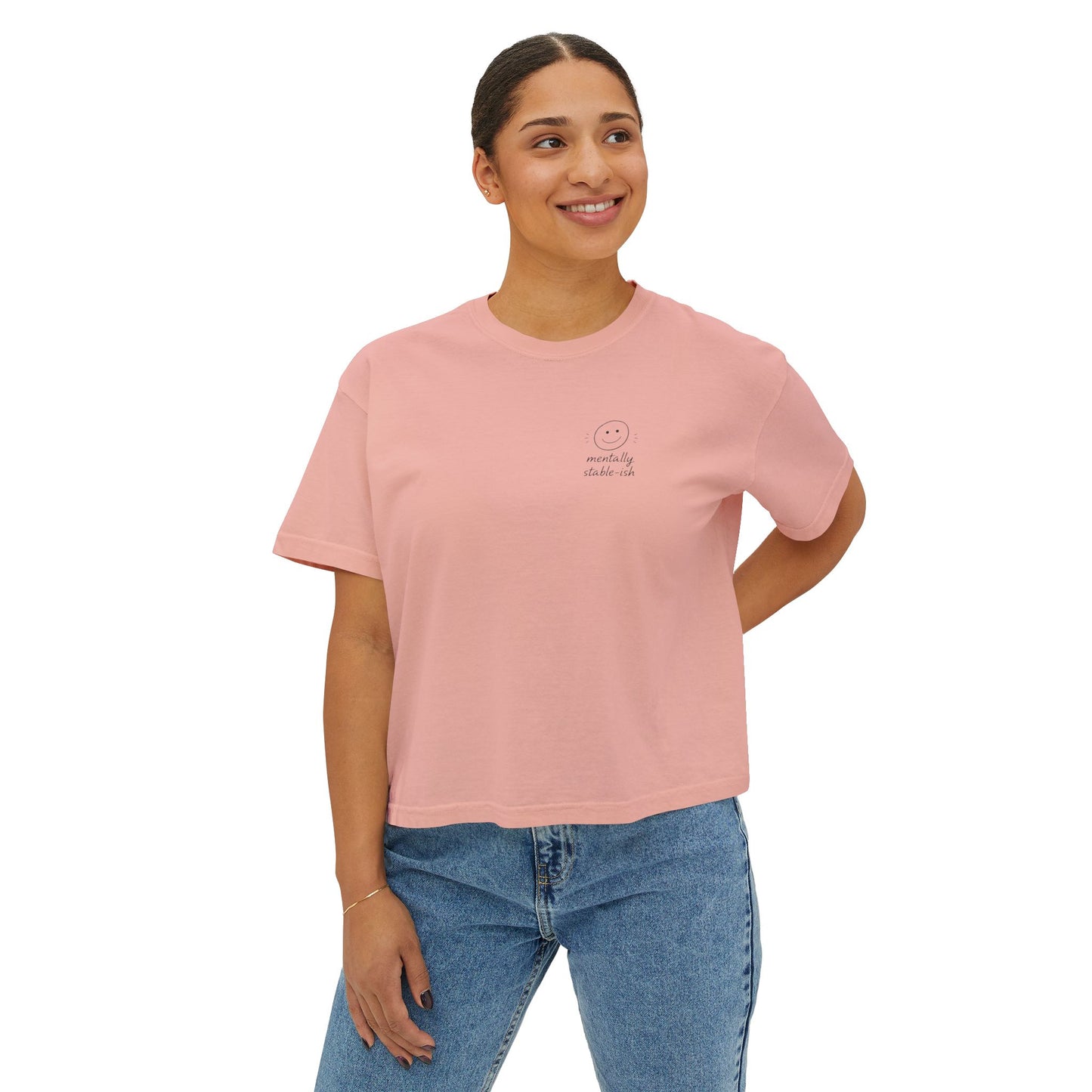 Mentally Stable Womens Boxy Tee