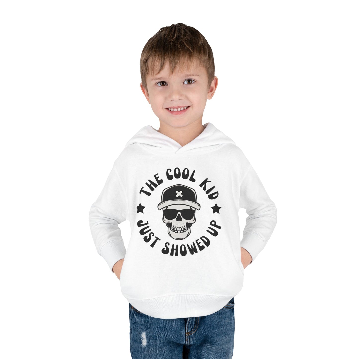 "The Cool Kid Just Showed Up" Toddler Hoodie
