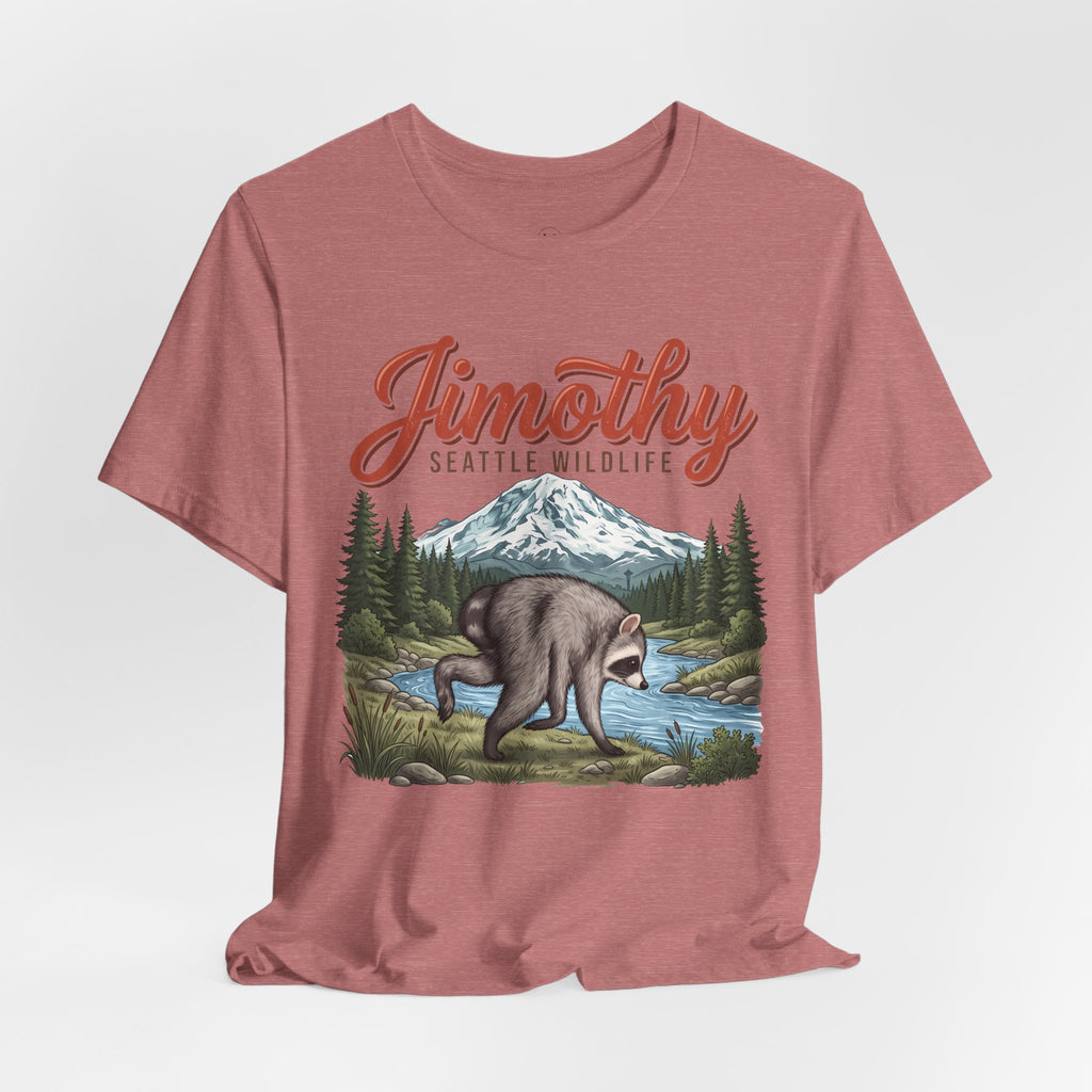 Jimothy Seattle Wildlife Raccoon T-Shirt
