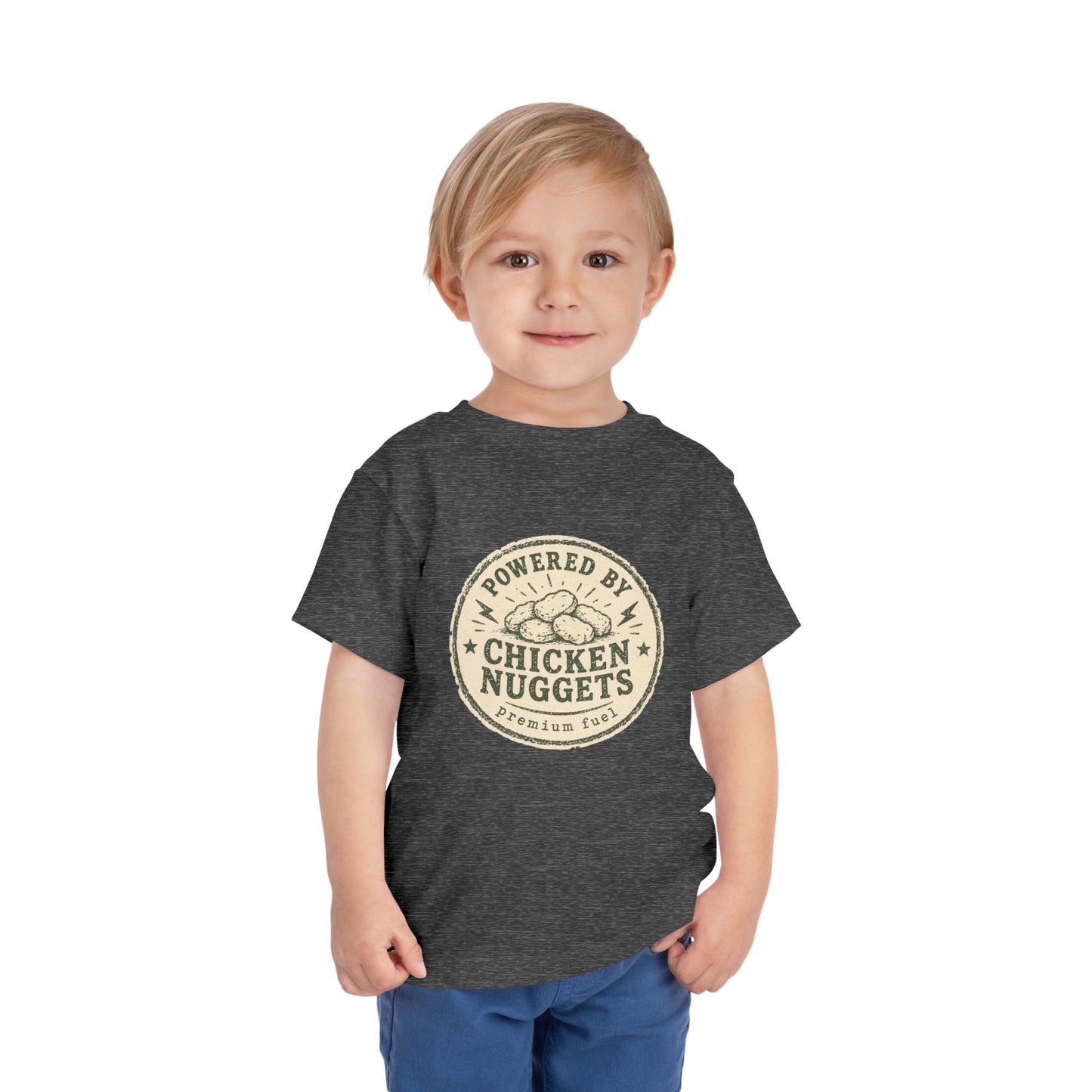 Toddler Tee — Powered by Chicken Nuggets