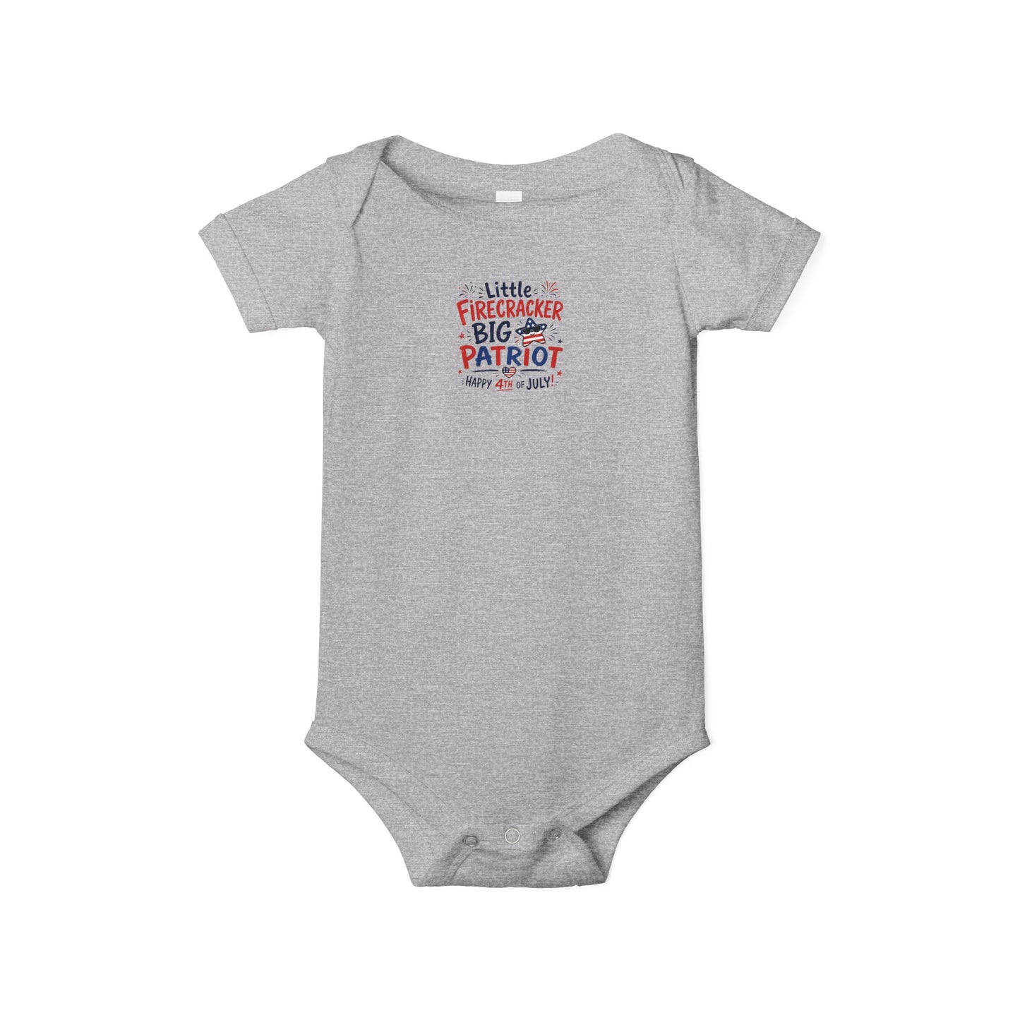 Little Firecracker 4th of July Baby Onesie