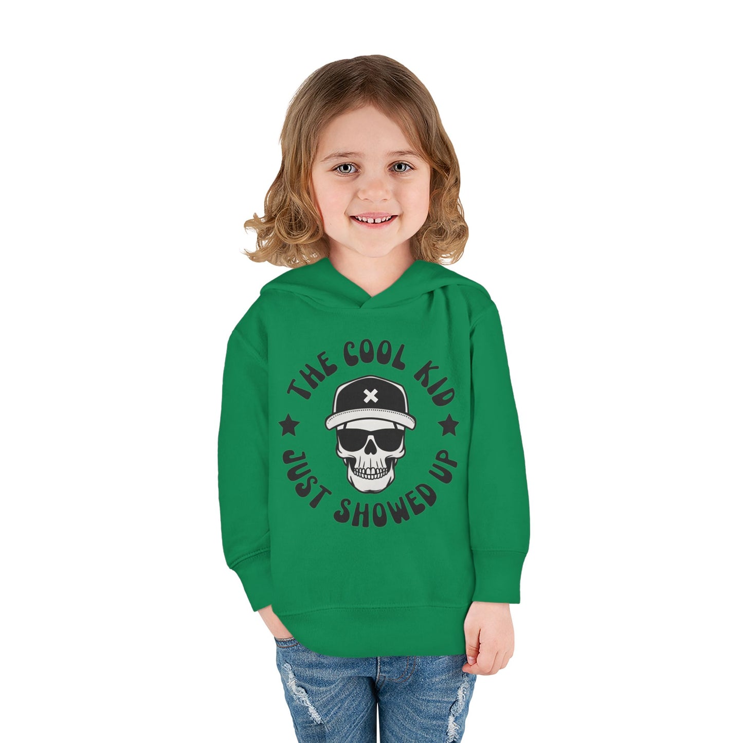 "The Cool Kid Just Showed Up" Toddler Hoodie