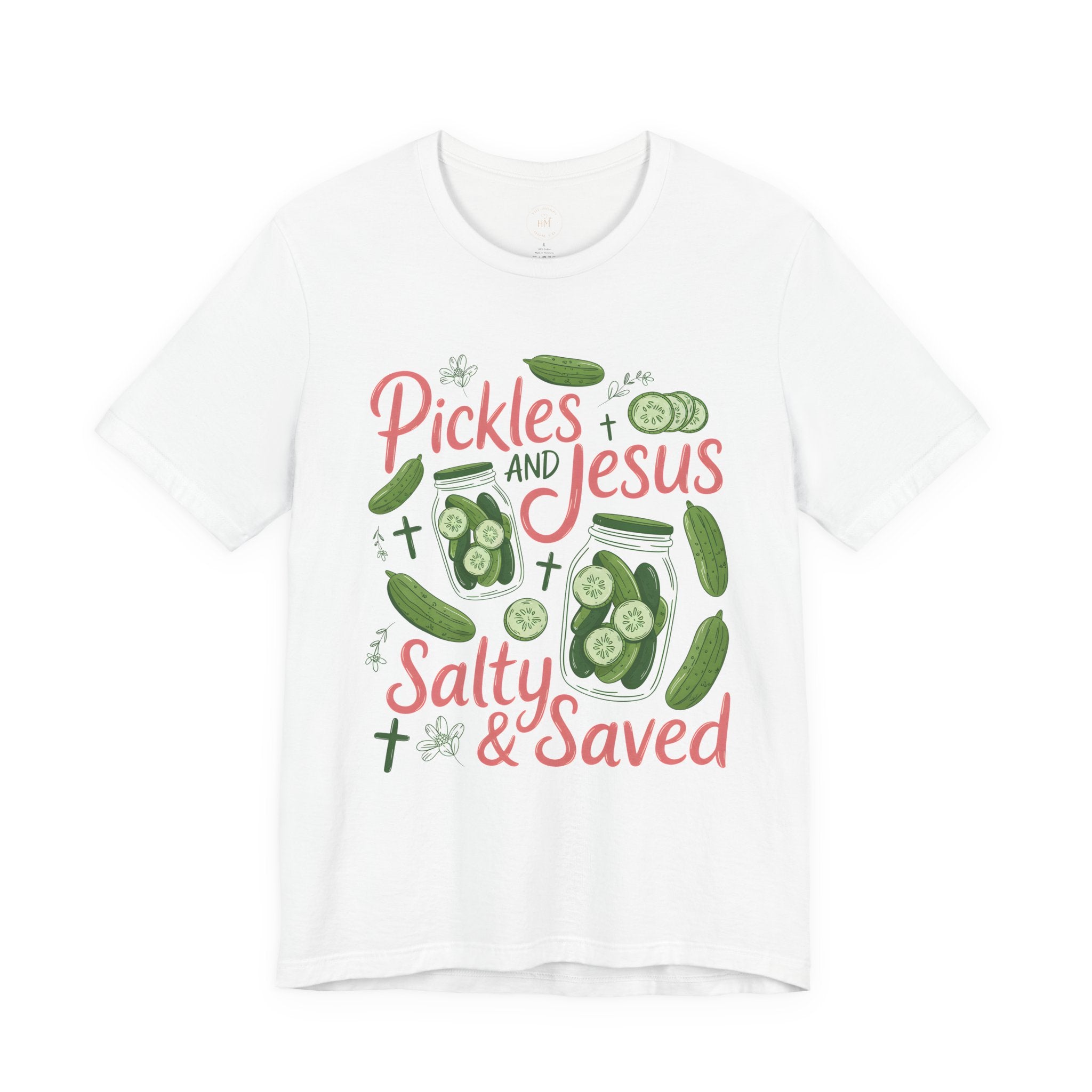 Pickles and Jesus Salty & Saved T-Shirt
