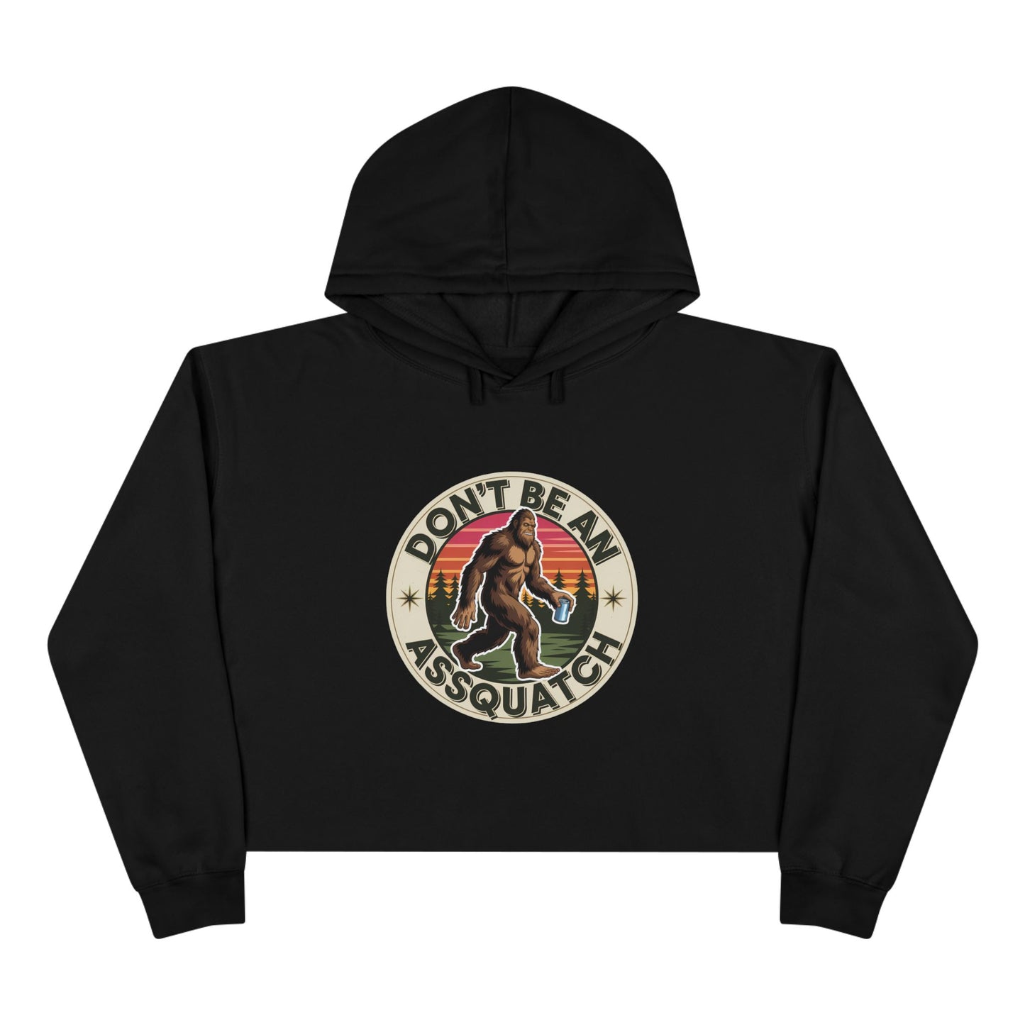 Women's Sasquatch Graphic Crop Hoodie |