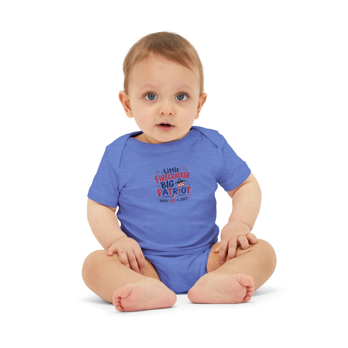 Little Firecracker 4th of July Baby Onesie