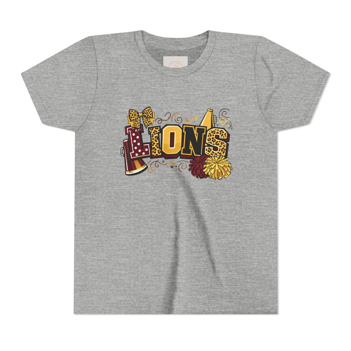 School Spirit Lions Cheer Graphic- Youth