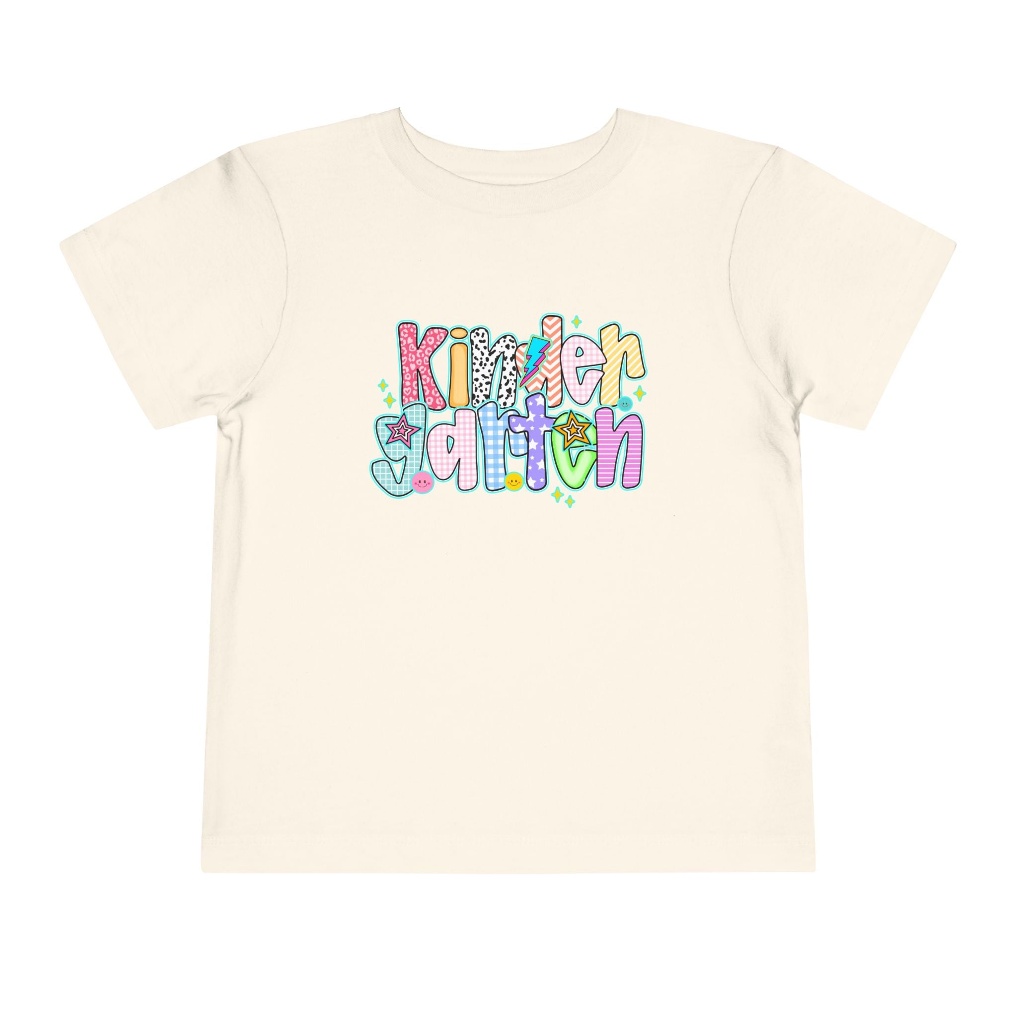 Kindergarten Back To School Doodle Script - Toddler Graphic T-shirt